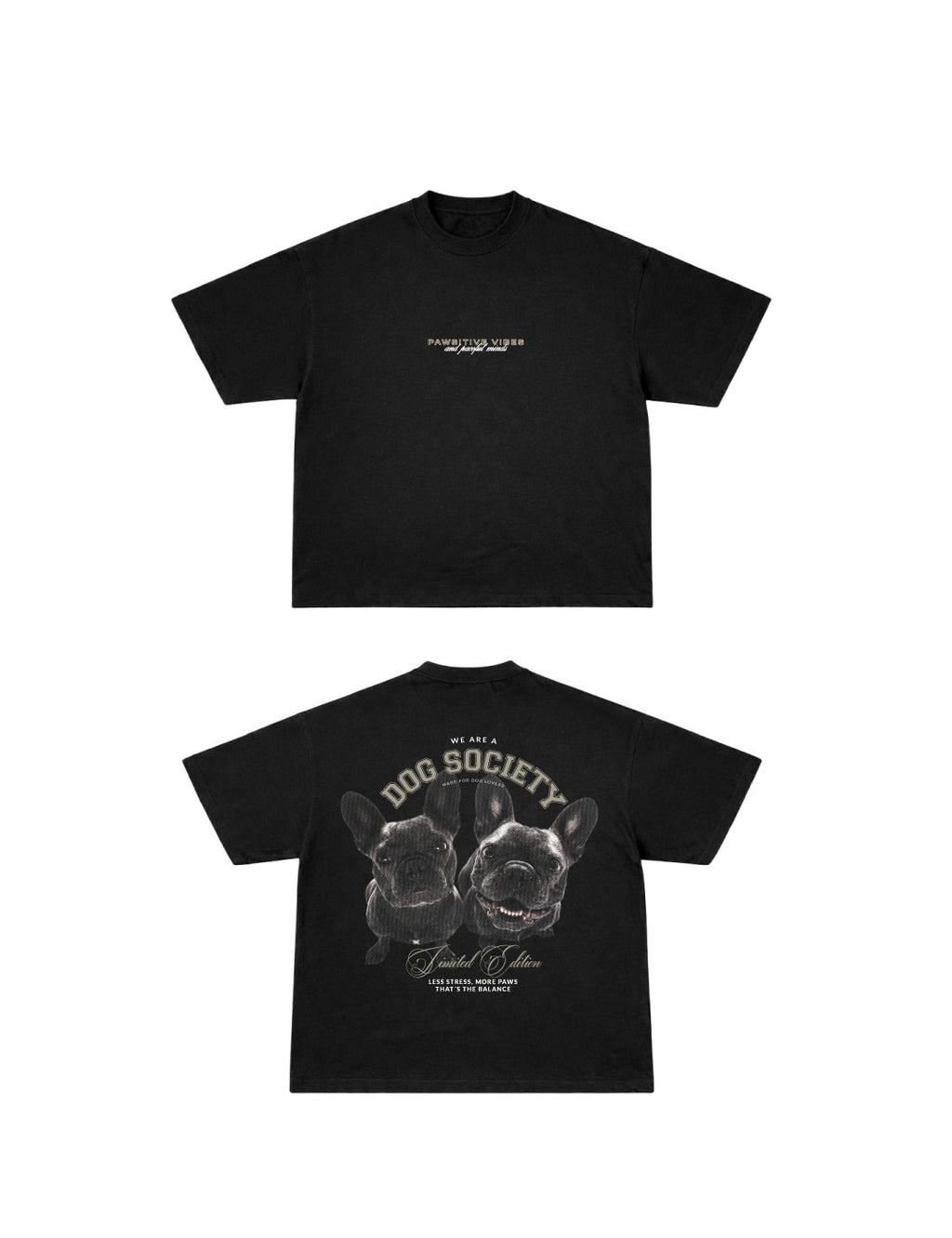 Camiseta Oversized Bulldogs Black