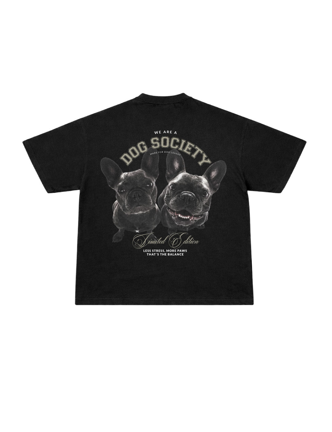 Camiseta Oversized Bulldogs Black