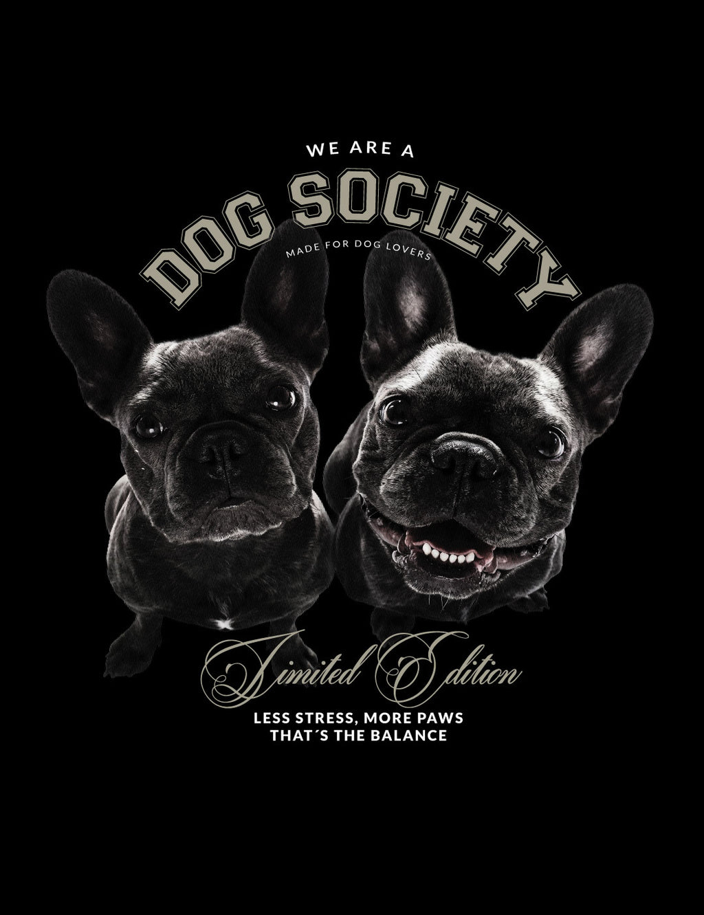 Camiseta Oversized Bulldogs Black