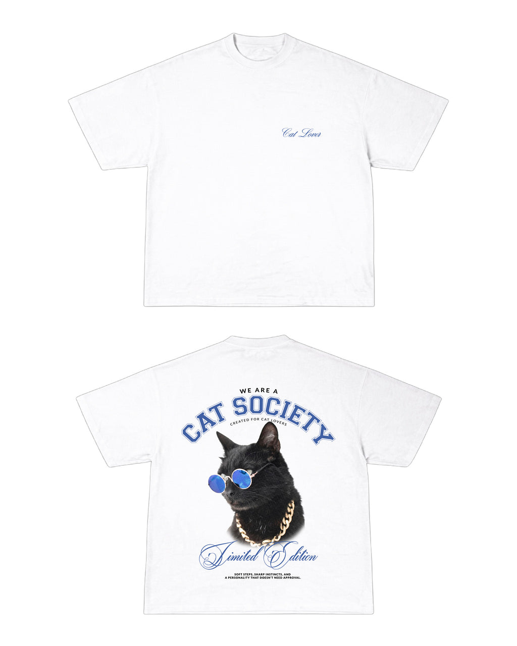 Camiseta Oversized Black Cat