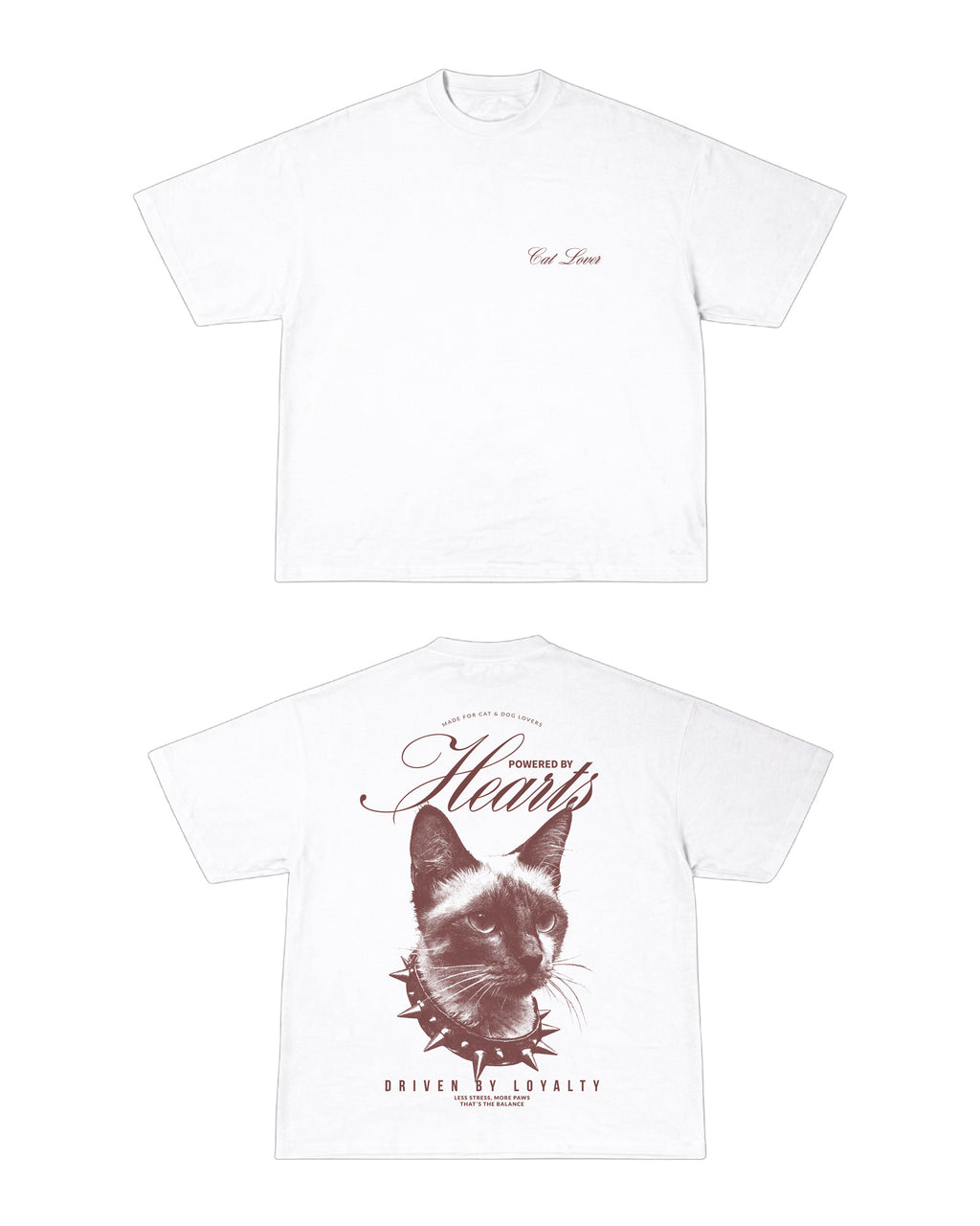 Camiseta Oversized White Cat