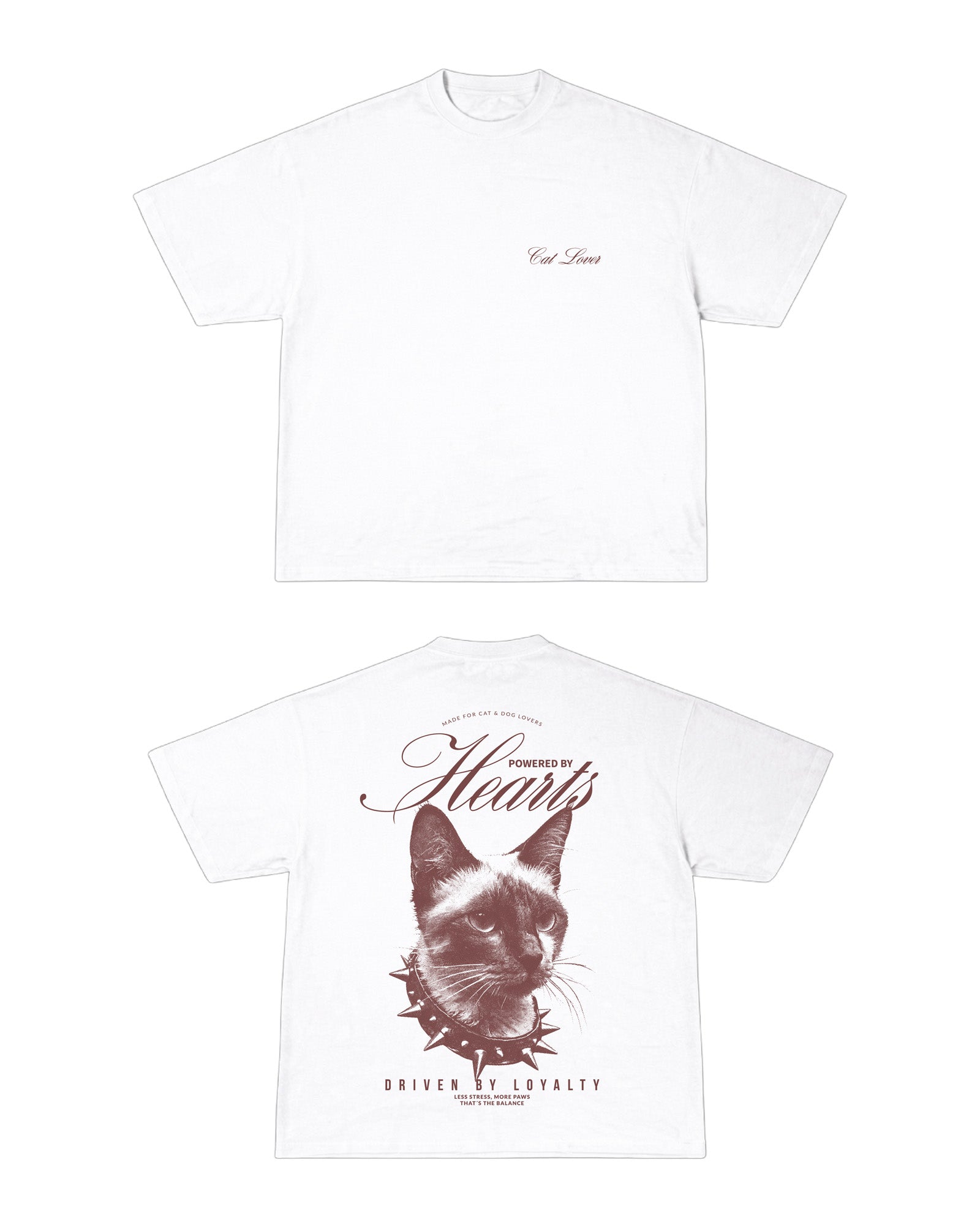Camiseta Oversized White Cat