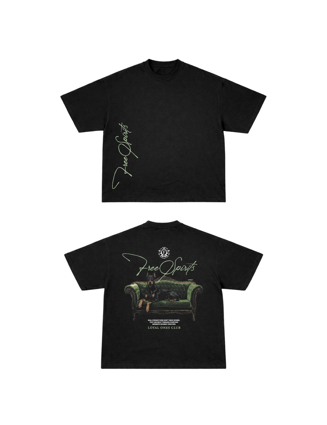 Camiseta Oversized Free Spirits Black