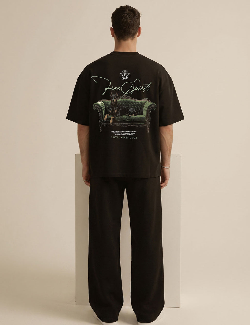 Camiseta Oversized Free Spirits Black