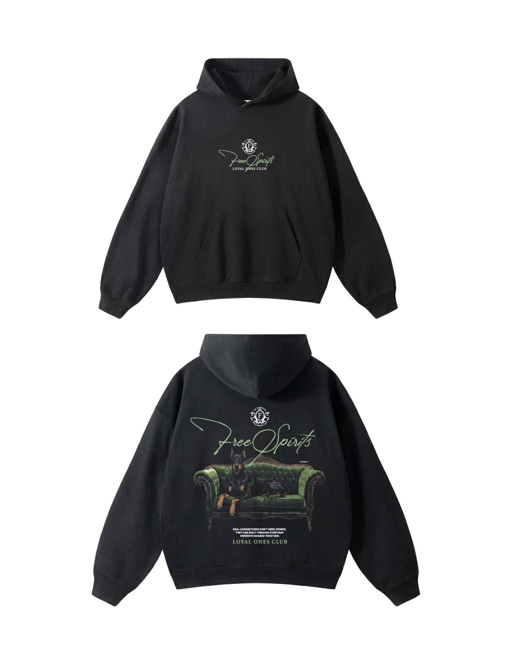 Hoodie Free Spirits Black