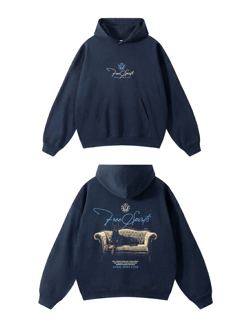Hoodie Free Spirits Blue