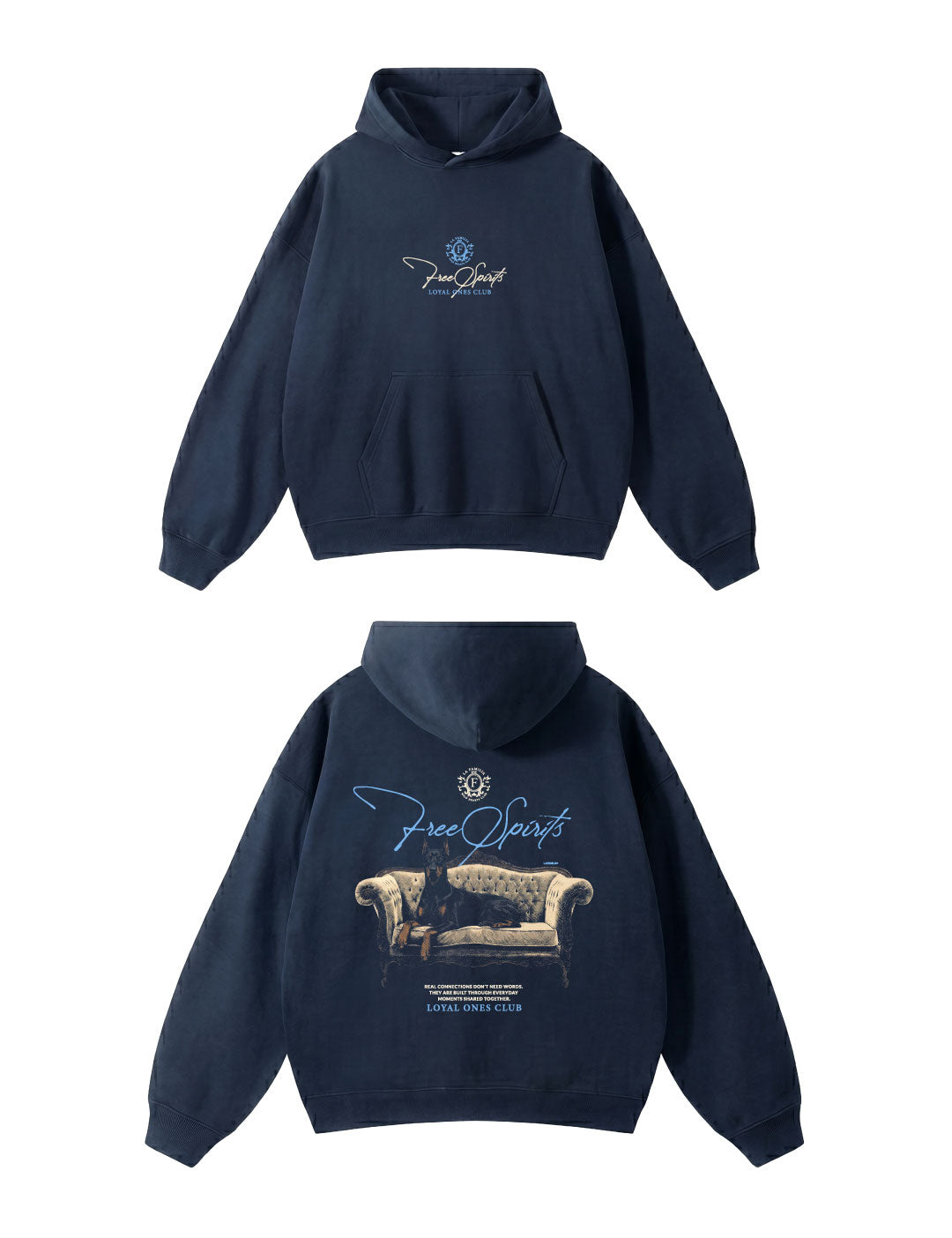 Hoodie Free Spirits Blue