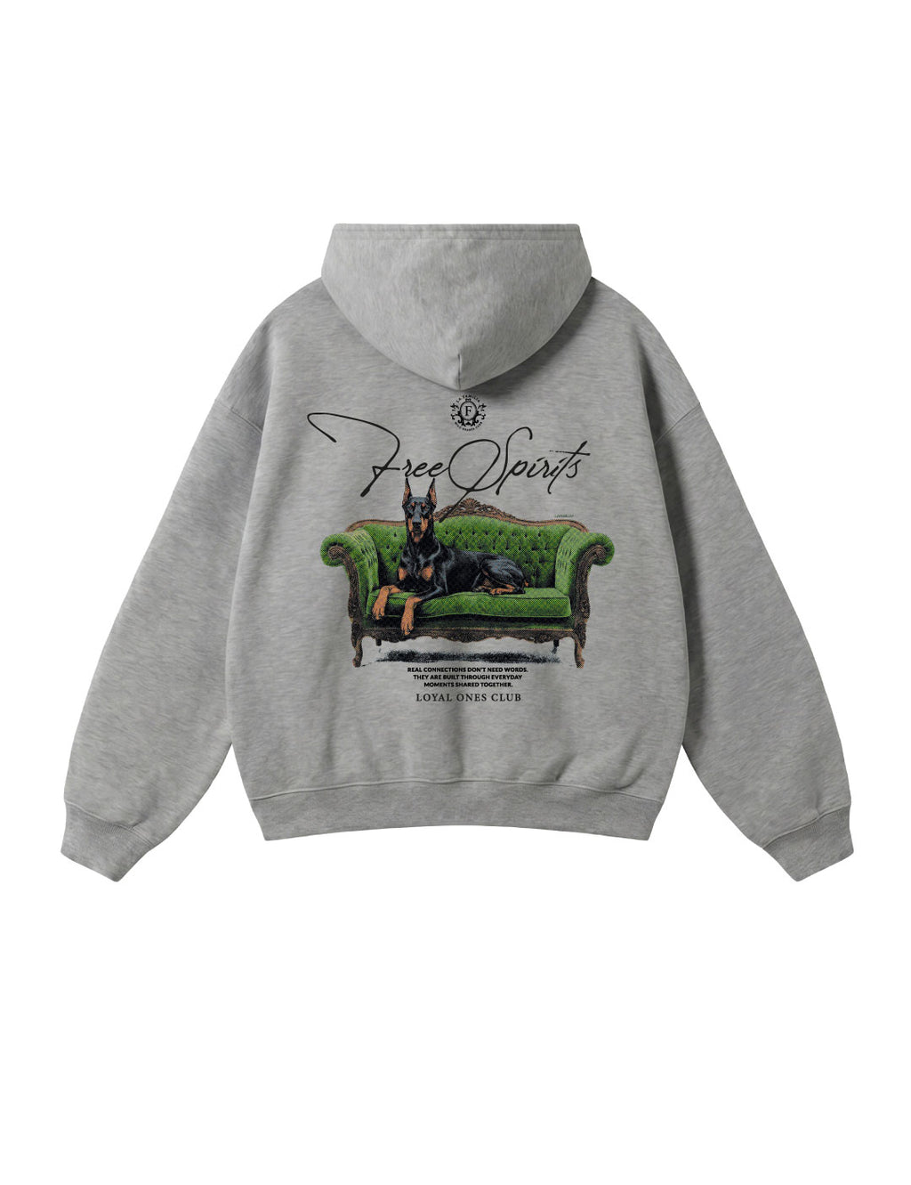 Hoodie Free Spirits Grey