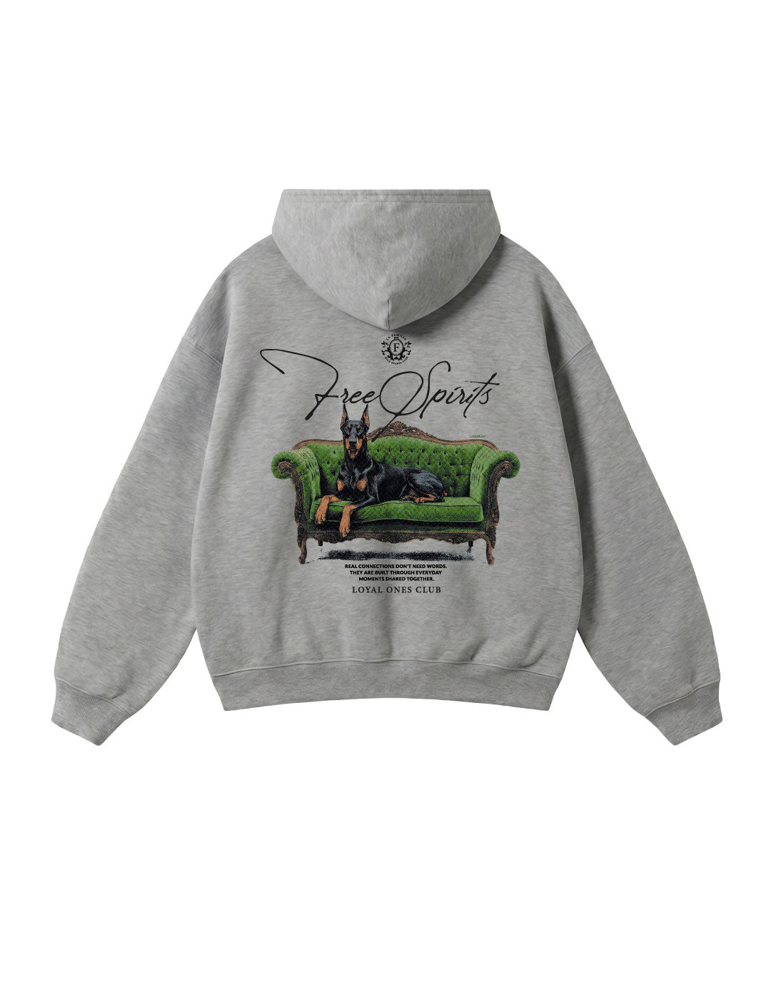 Hoodie Free Spirits Grey
