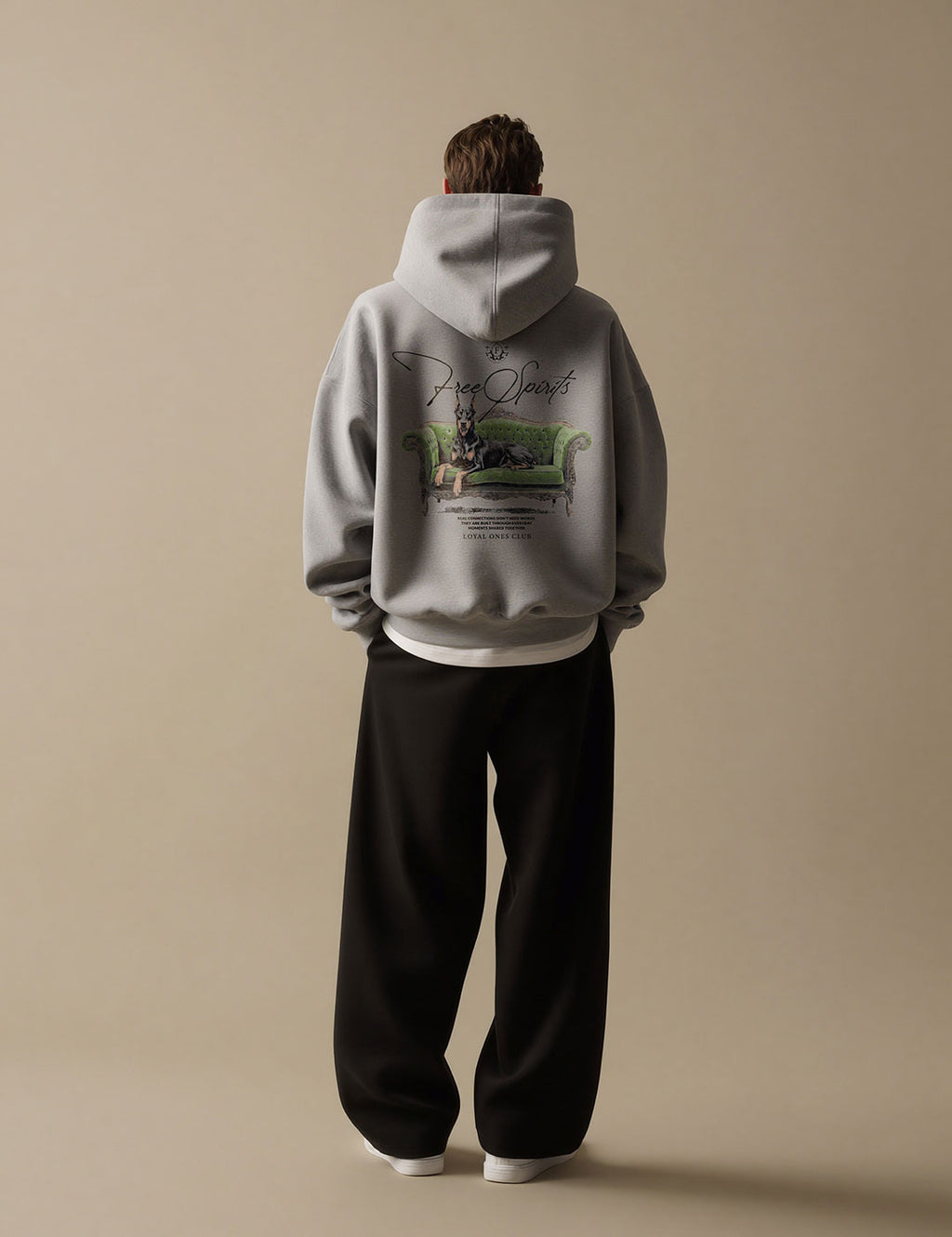 Hoodie Free Spirits Grey