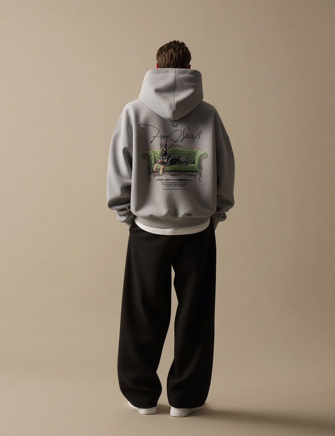 Hoodie Free Spirits Grey