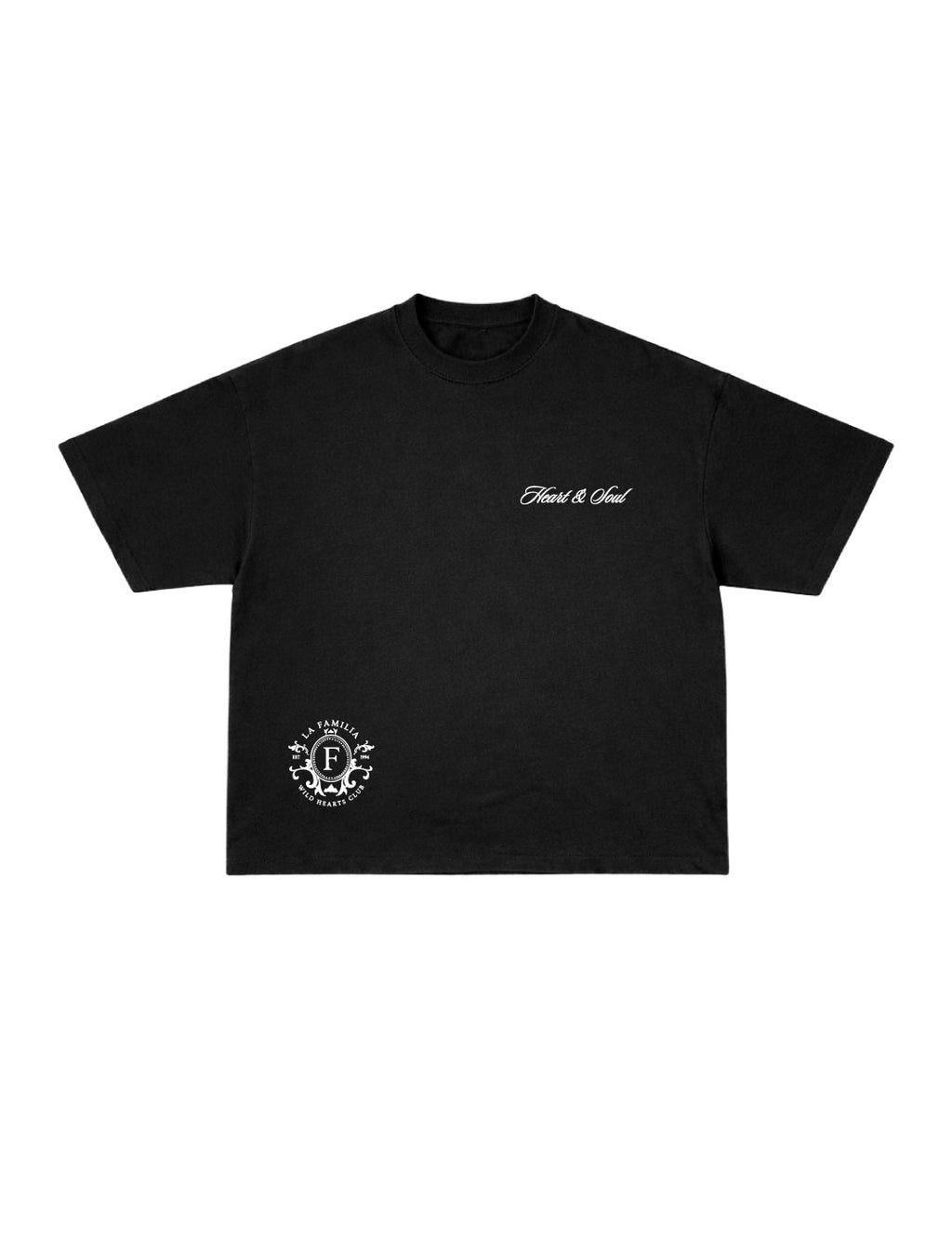 Camiseta Oversized Heart and Soul Black