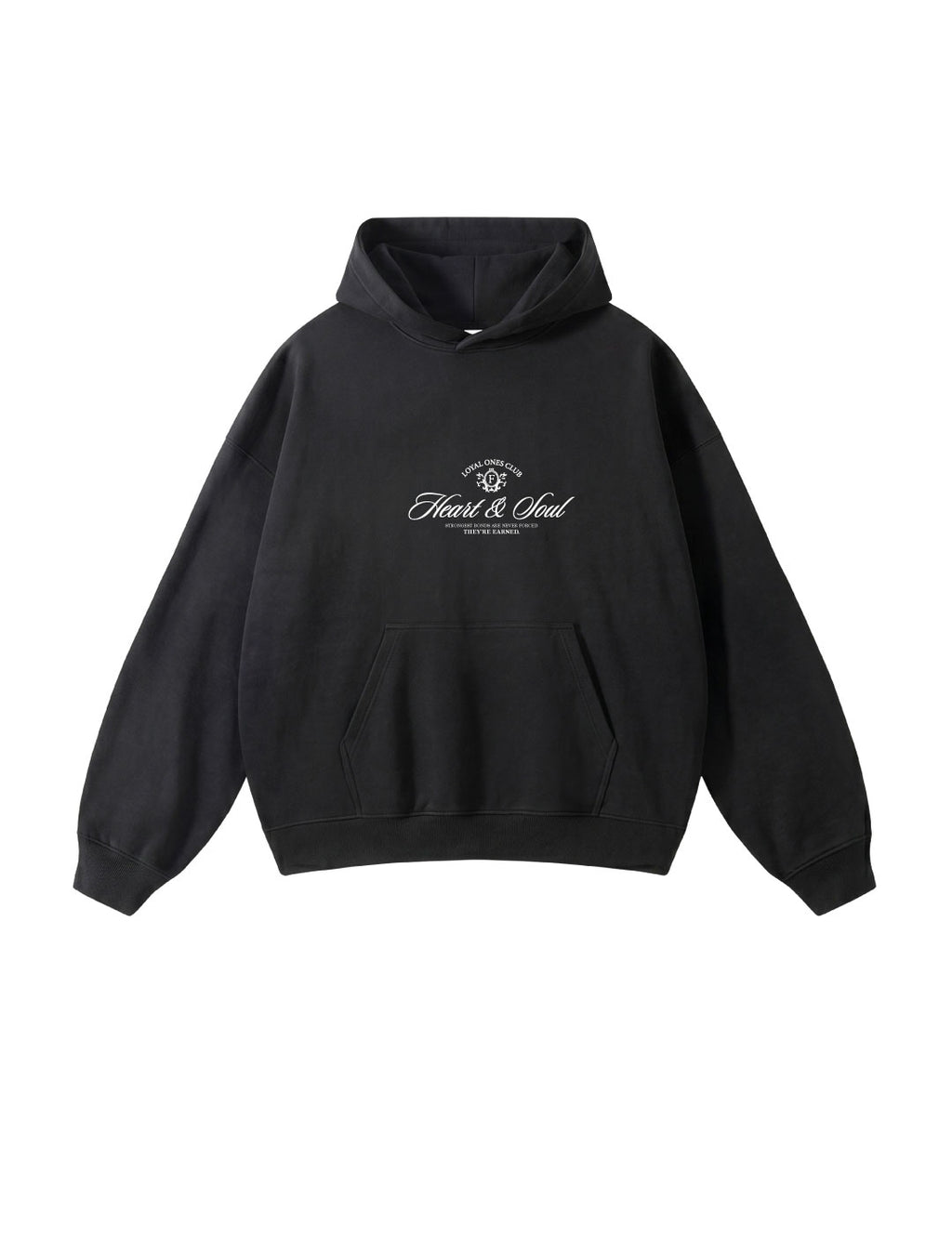 Hoodie Heart and Soul Black