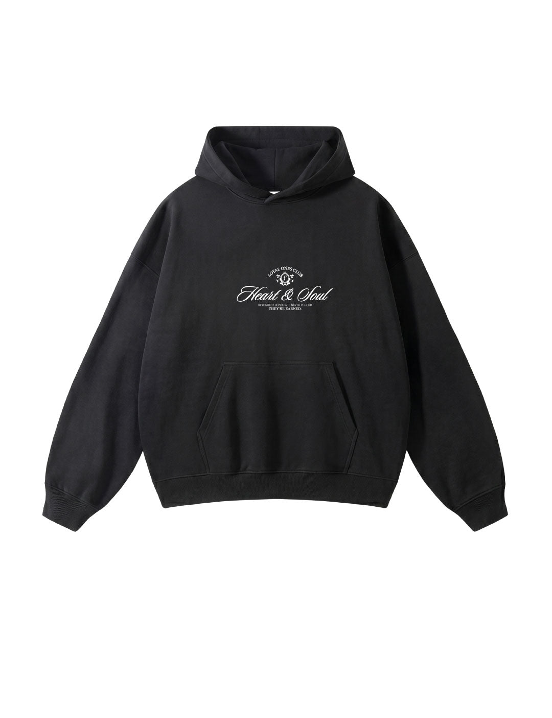 Hoodie Heart and Soul Black