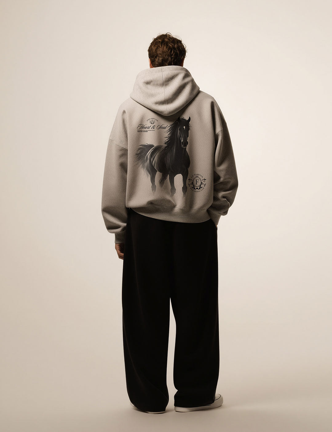 Hoodie Heart and Soul Grey