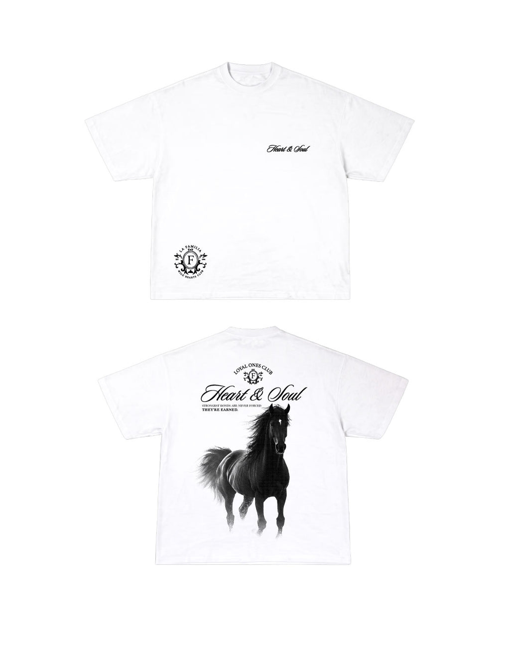 Camiseta Oversized Heart and Soul White