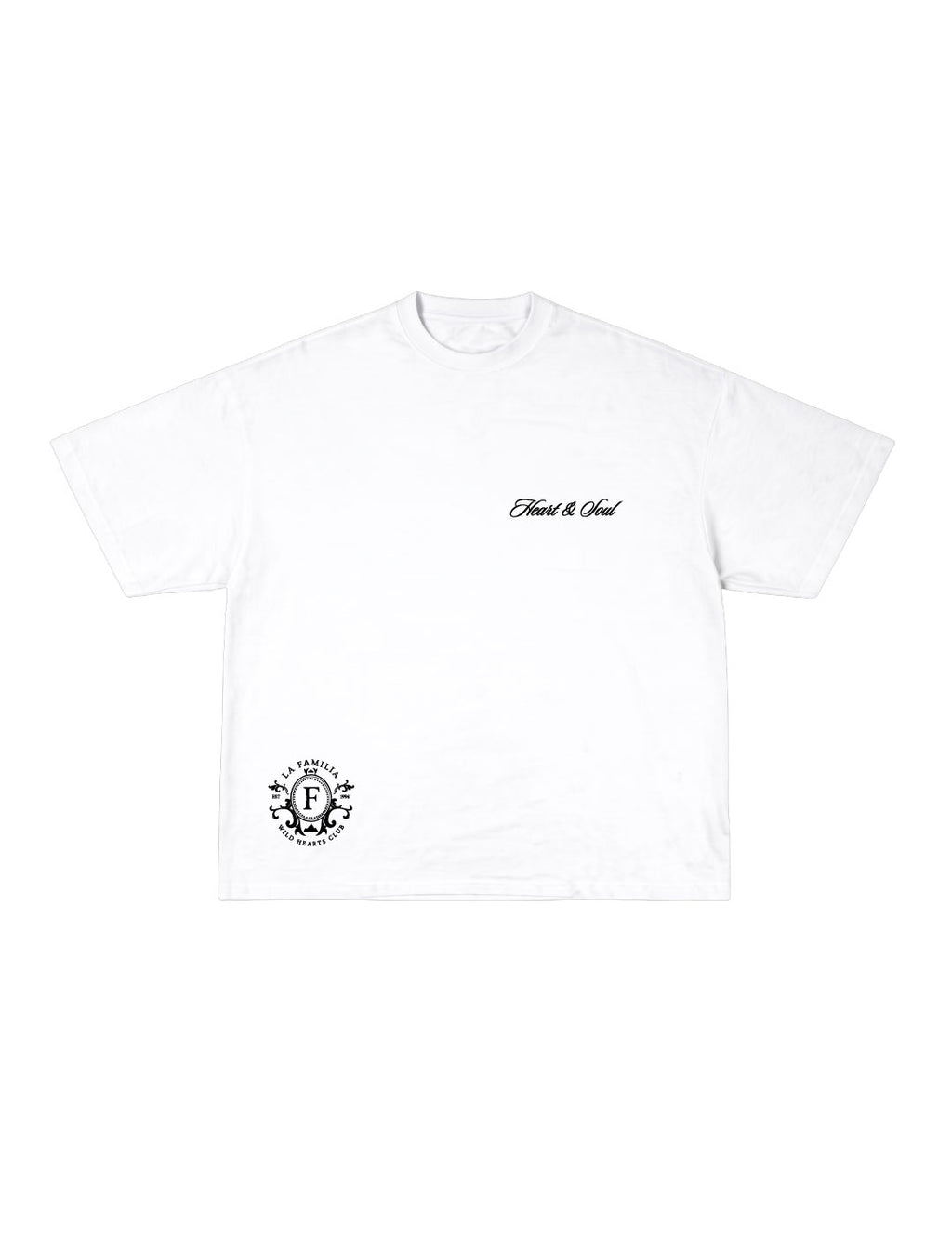Camiseta Oversized Heart and Soul White