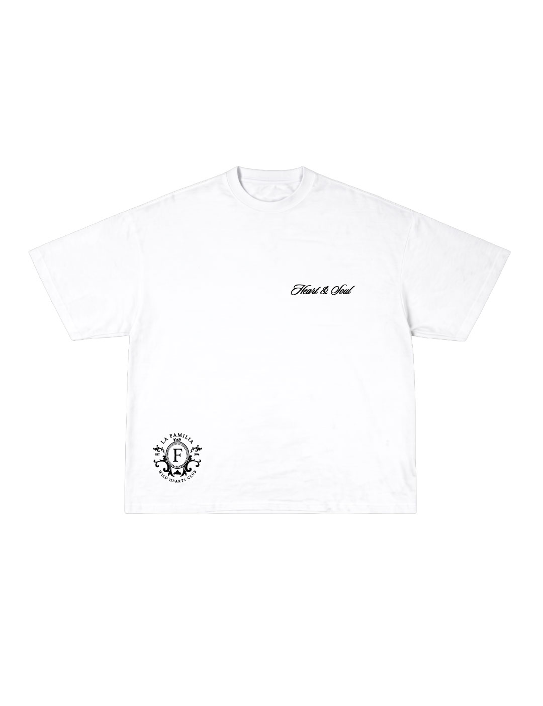 Camiseta Oversized Heart and Soul White
