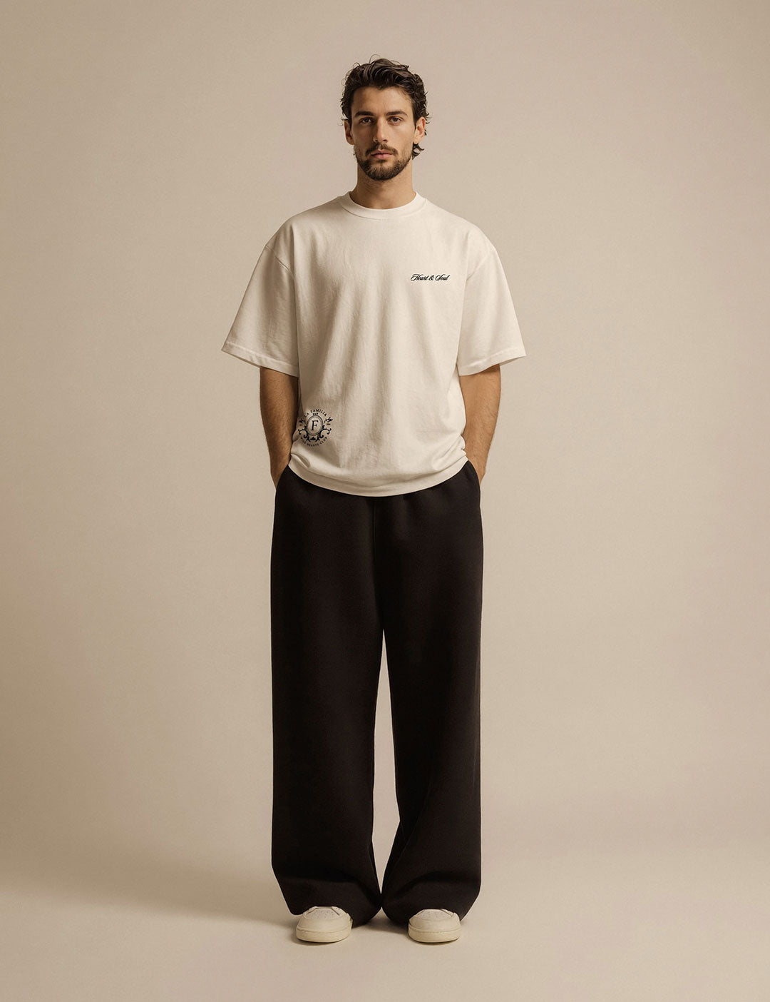 Camiseta Oversized Heart and Soul White