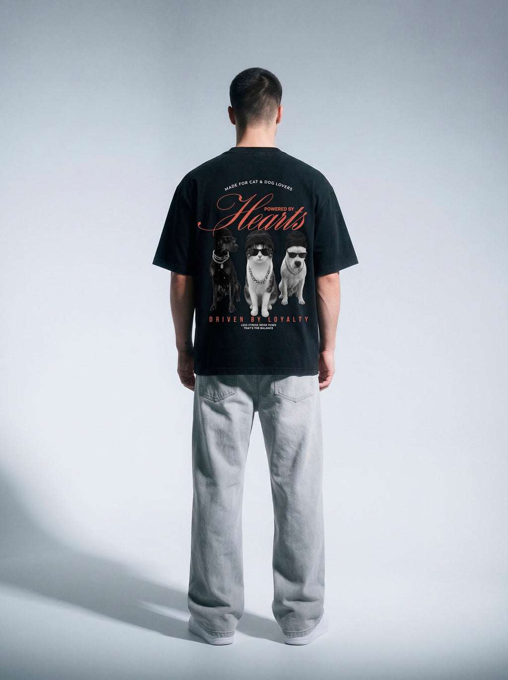Camiseta Oversized Hearts