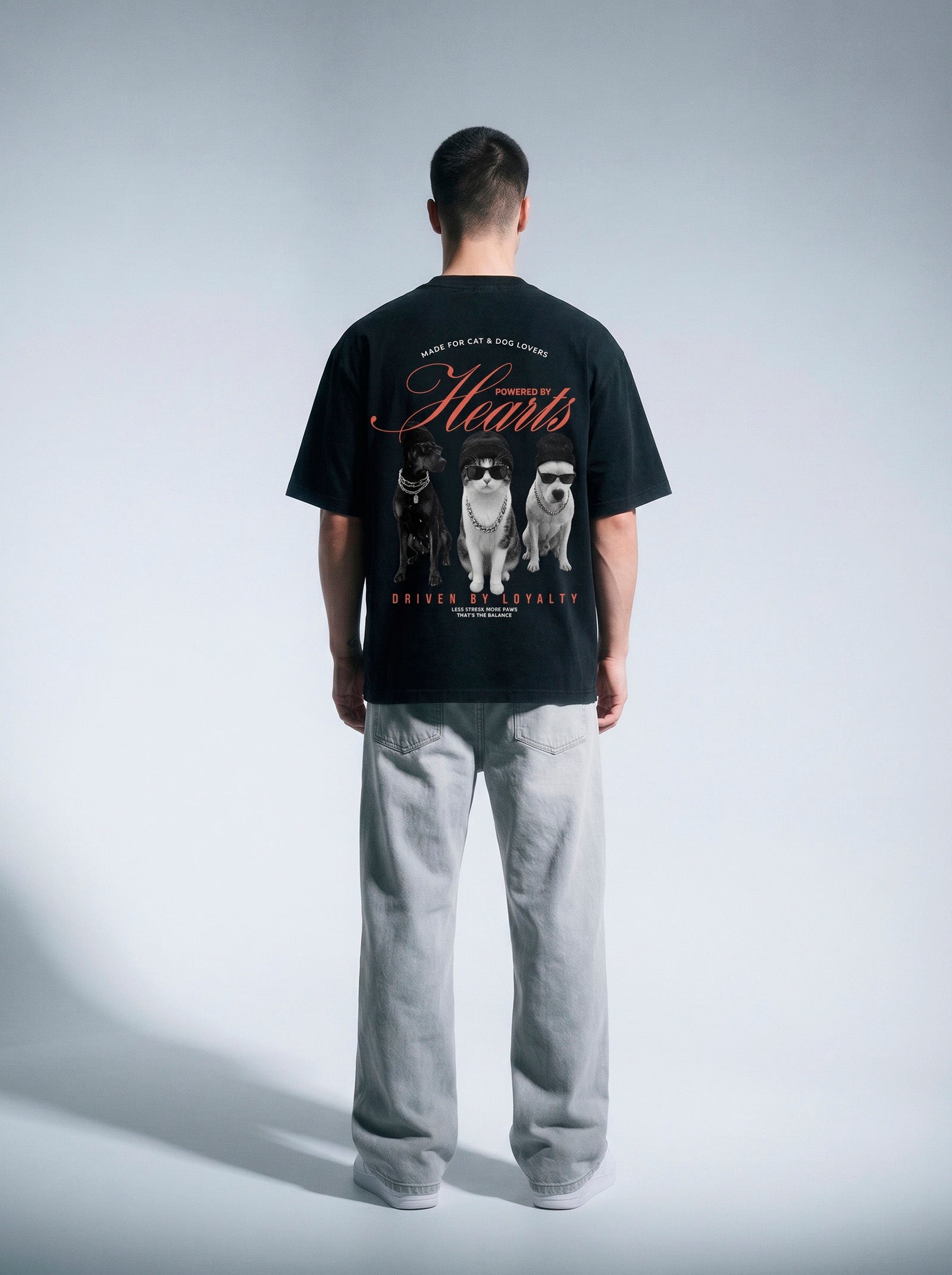 Camiseta Oversized Hearts