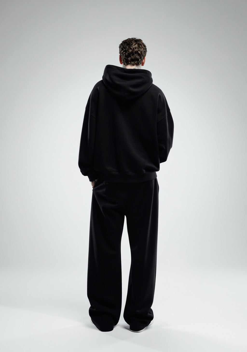 Wide Leg Sweatpants Black