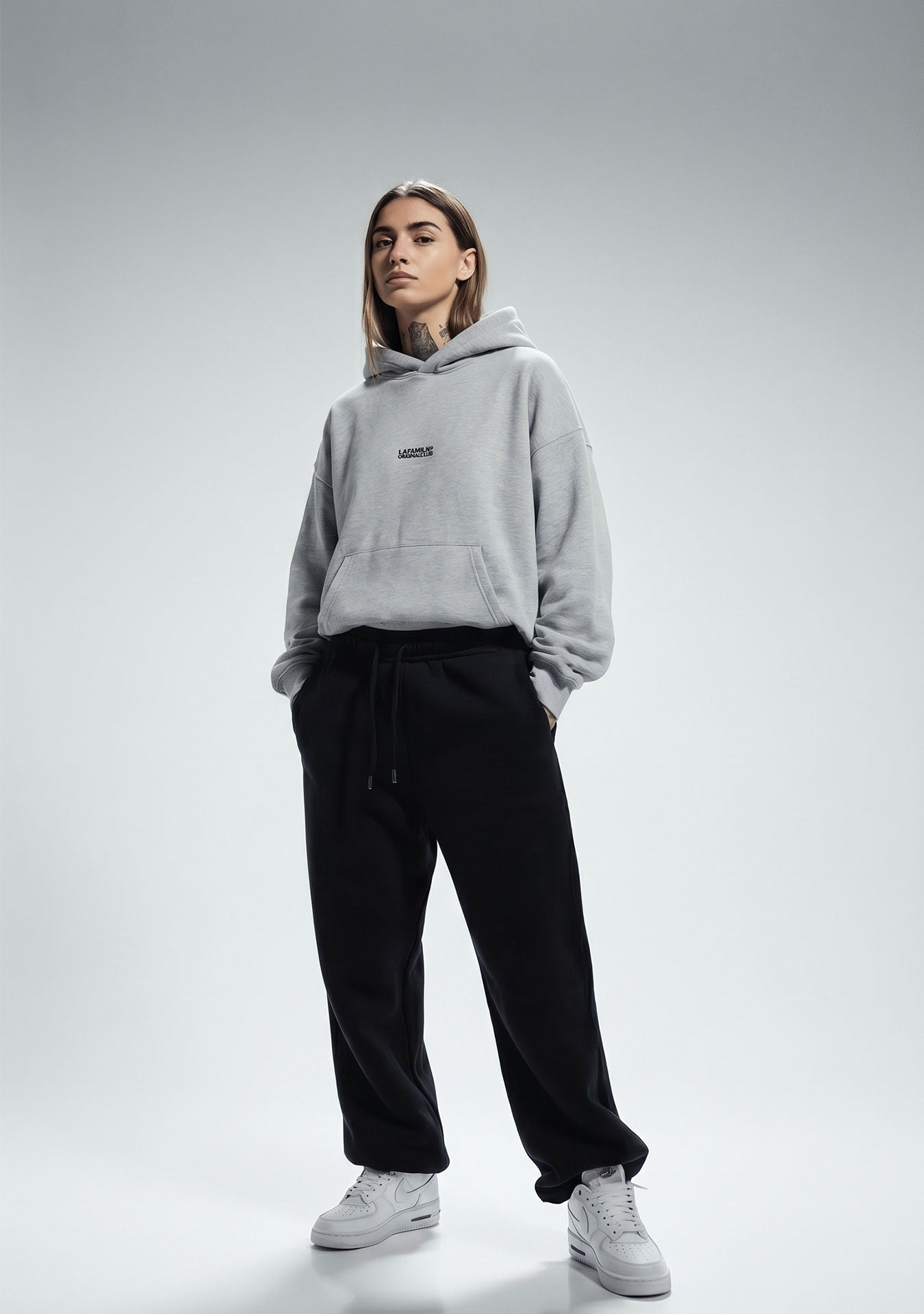 Hoodie Stoney Grey