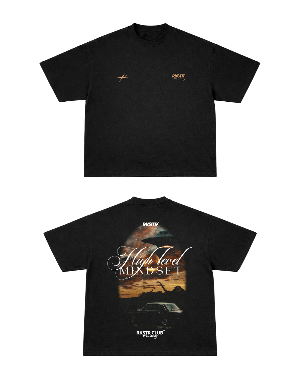 Camiseta Oversized High Level Mindset Black