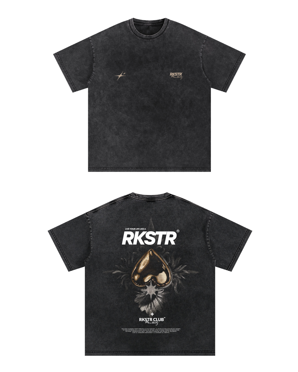 Camiseta Oversized Live Like A Rkstr Industry