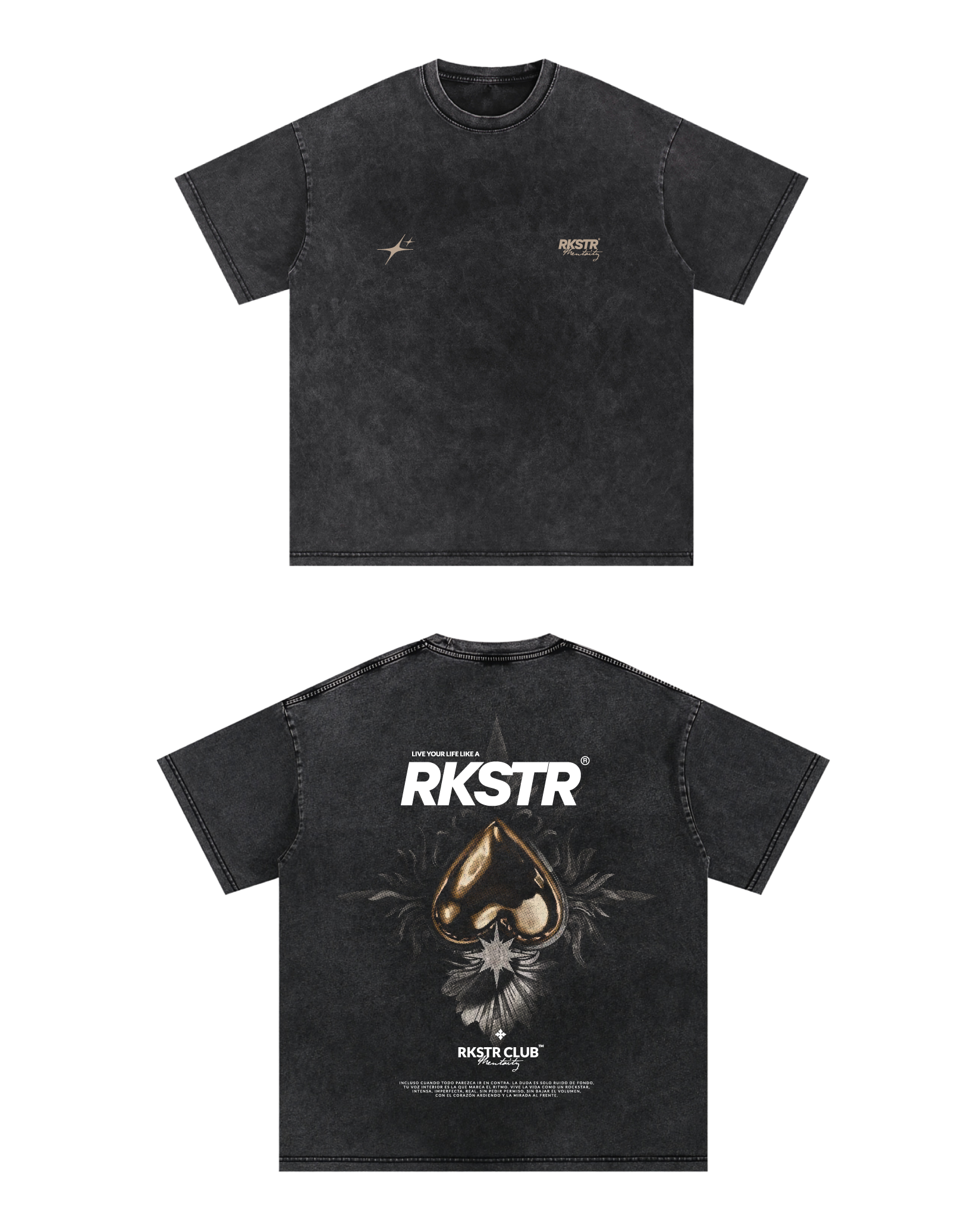 Camiseta Oversized Live Like A Rkstr Industry