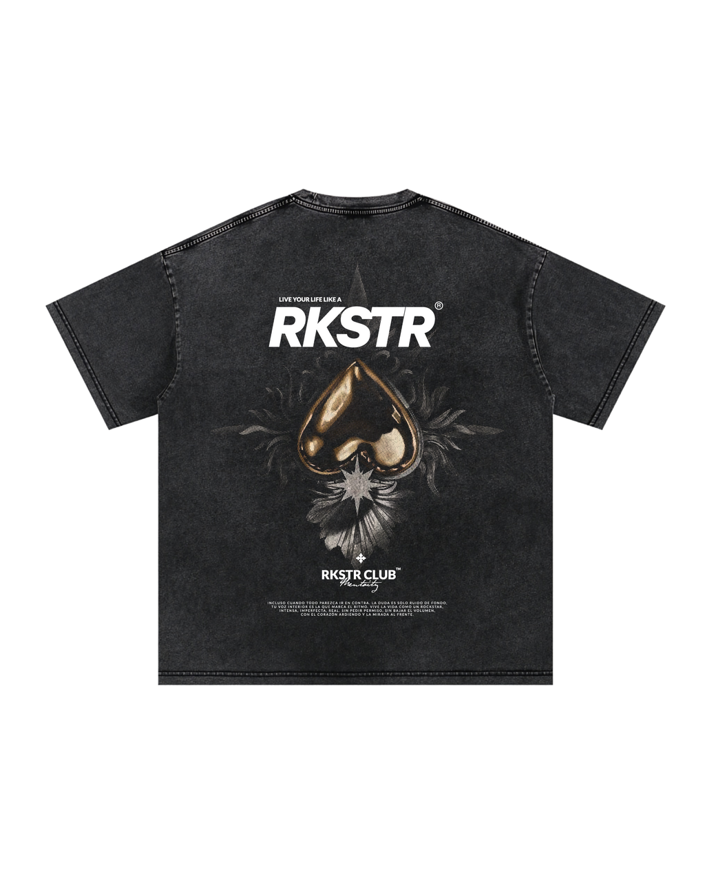 Camiseta Oversized Live Like A Rkstr Industry
