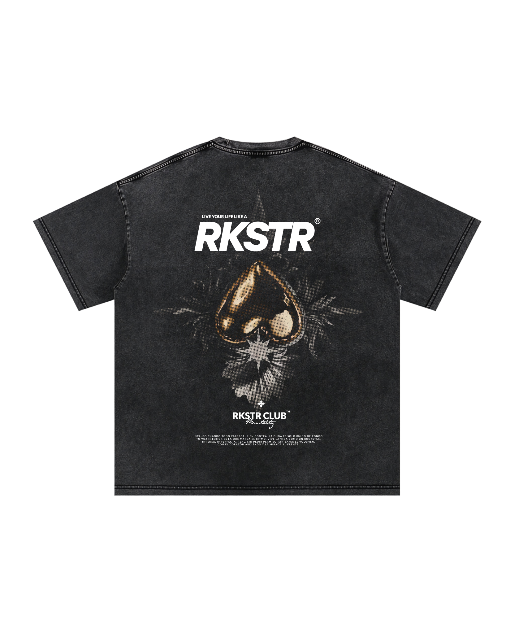 Camiseta Oversized Live Like A Rkstr Industry