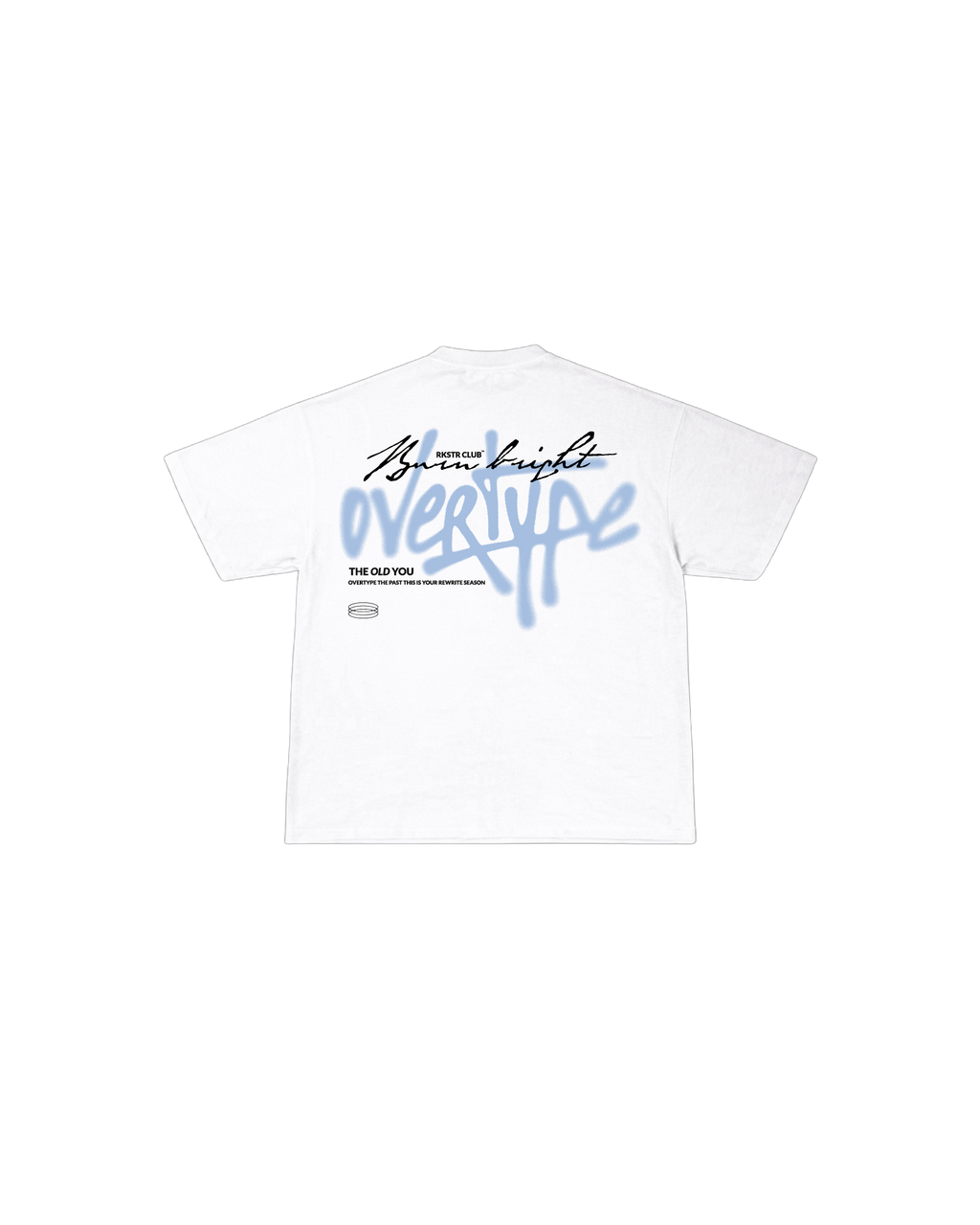 Camiseta Oversized Overtype The Old You White