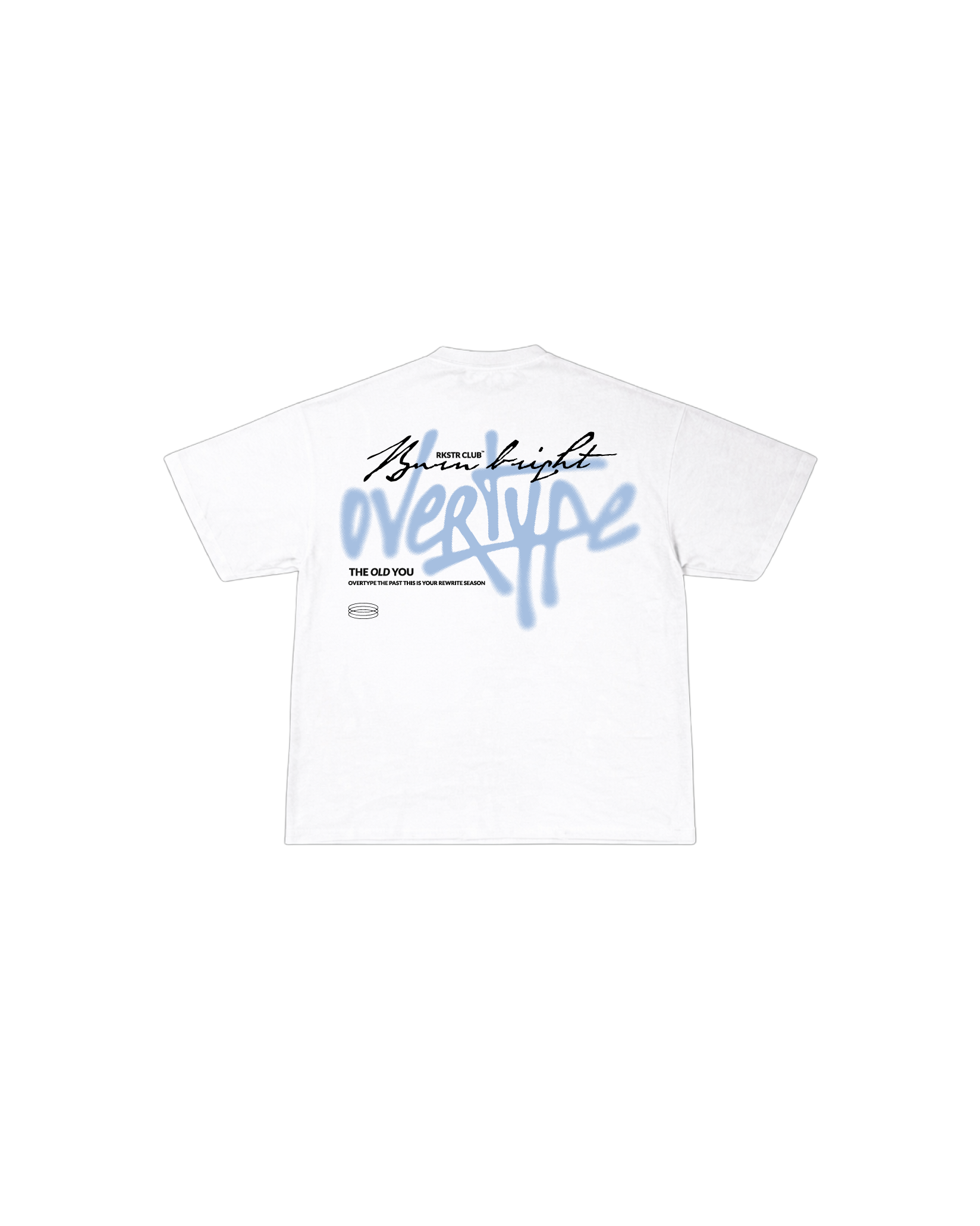 Camiseta Oversized Overtype The Old You White