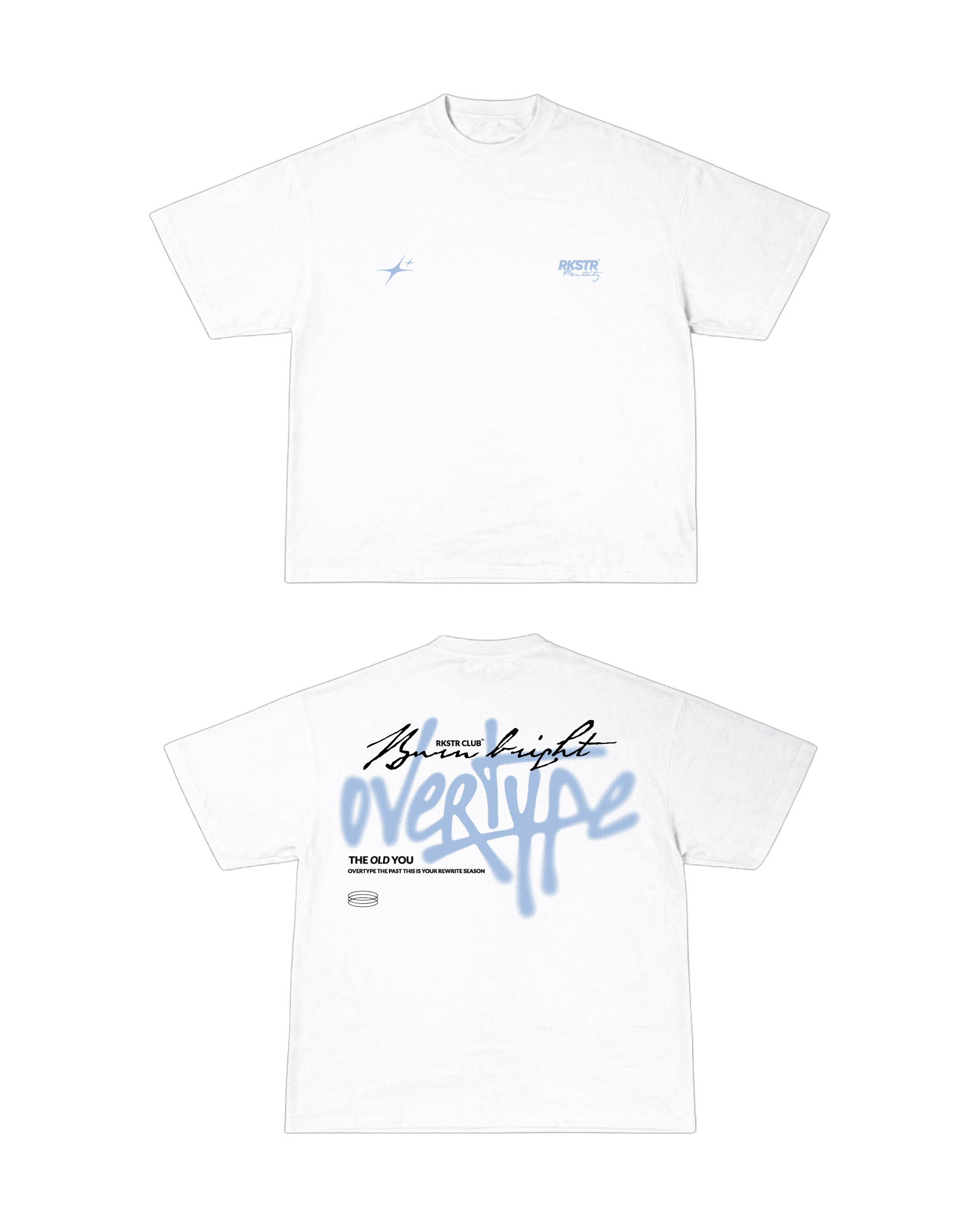 Camiseta Oversized Overtype The Old You White