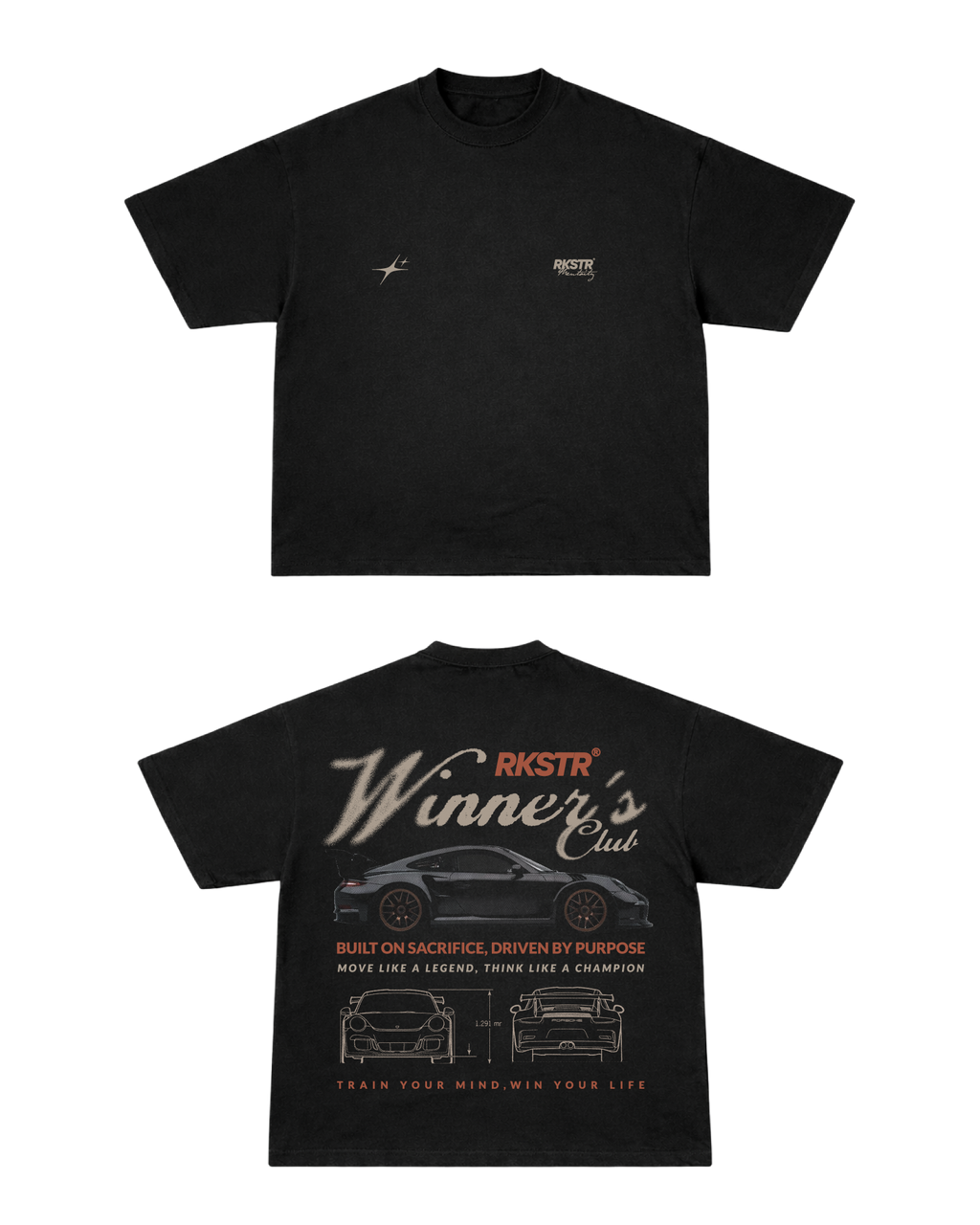 Camiseta Oversized Winners Club Black