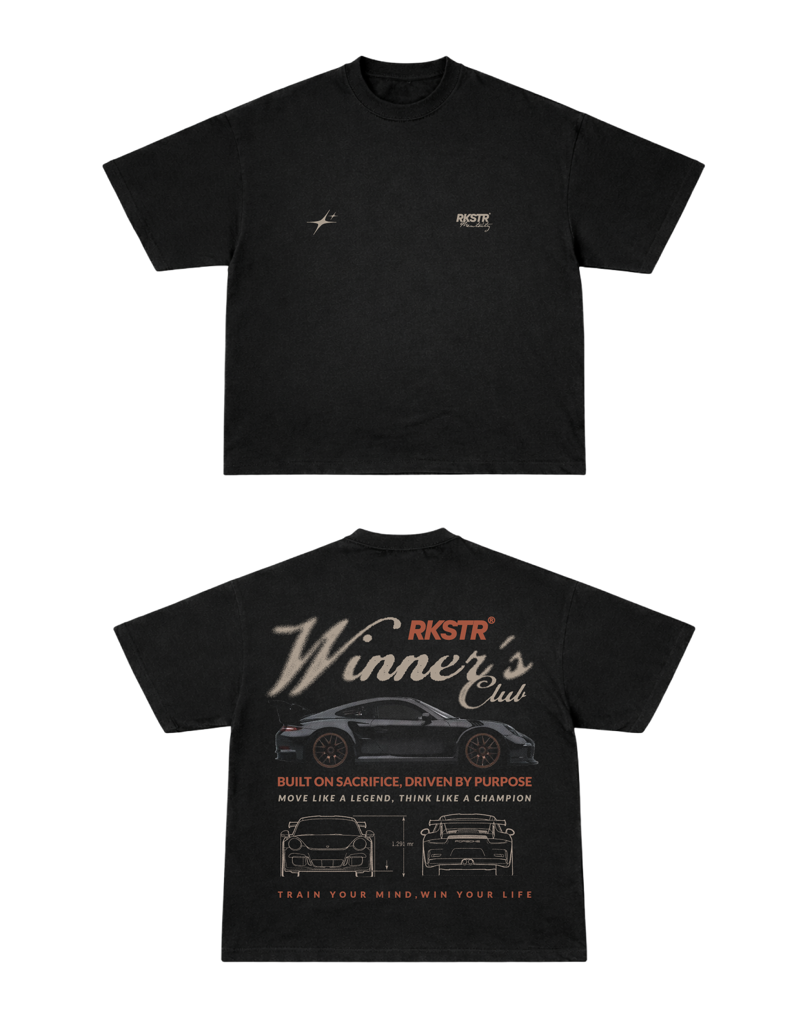 Camiseta Oversized Winners Club Black