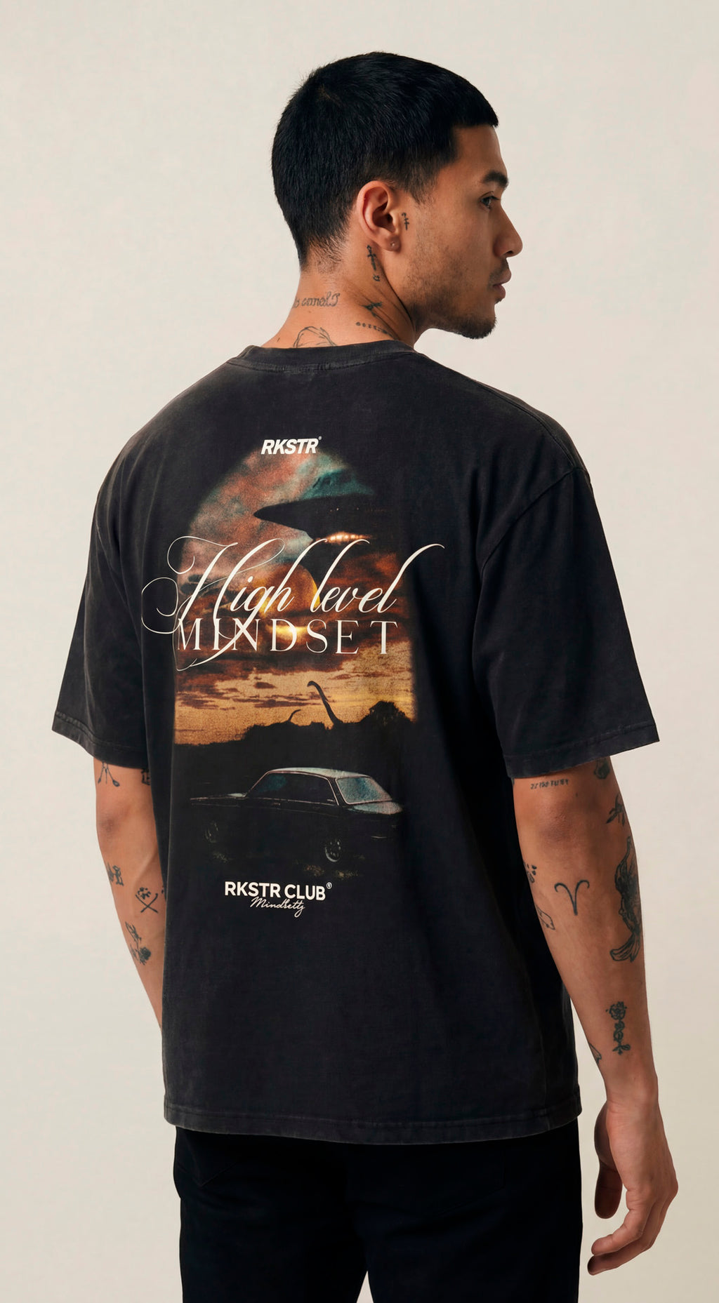 Camiseta Oversized High Level Mindset Black