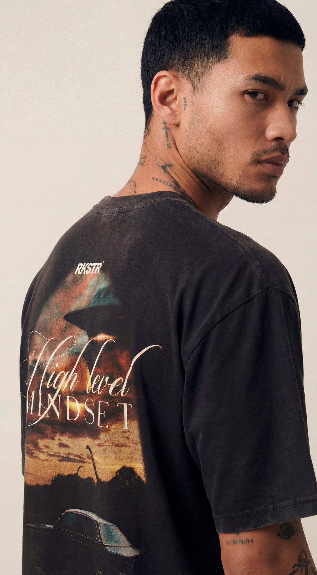 Camiseta Oversized High Level Mindset Black