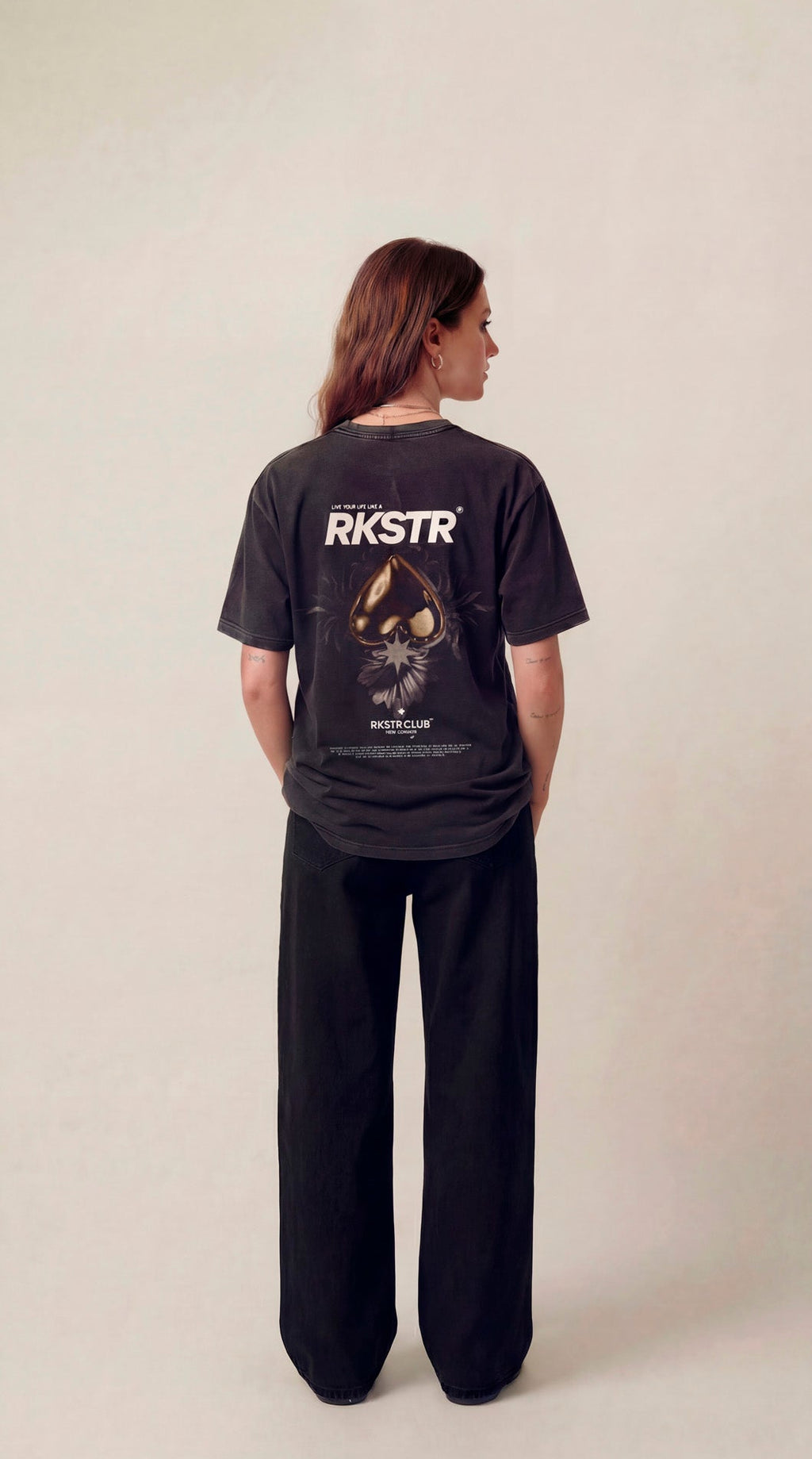 Camiseta Oversized Live Like A Rkstr Industry