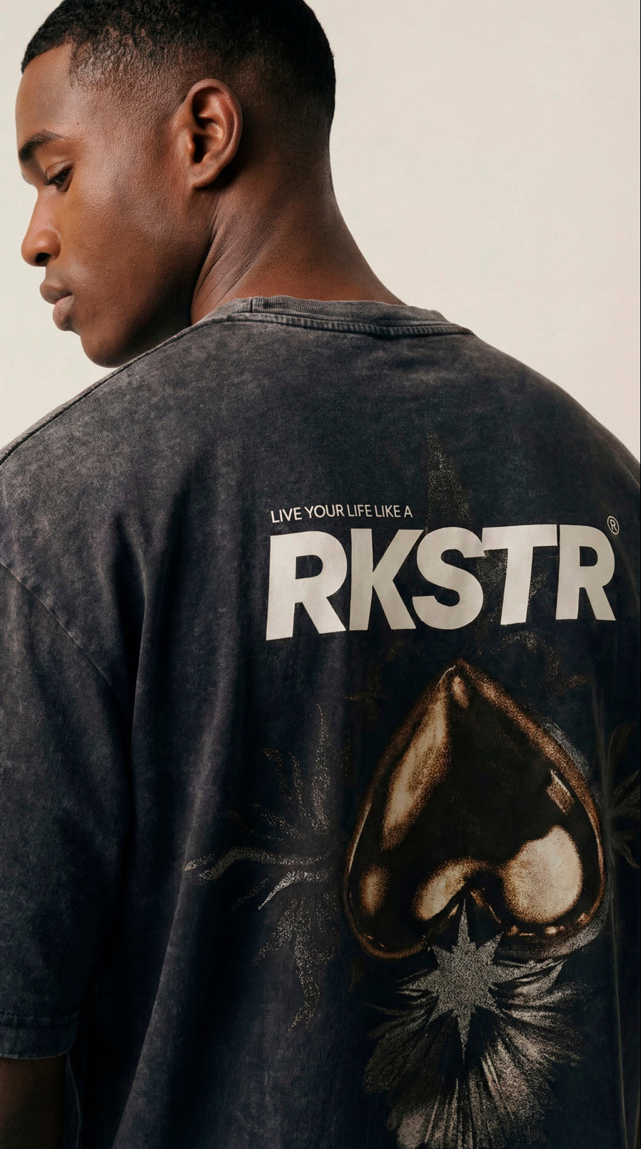 Camiseta Oversized Live Like A Rkstr Industry