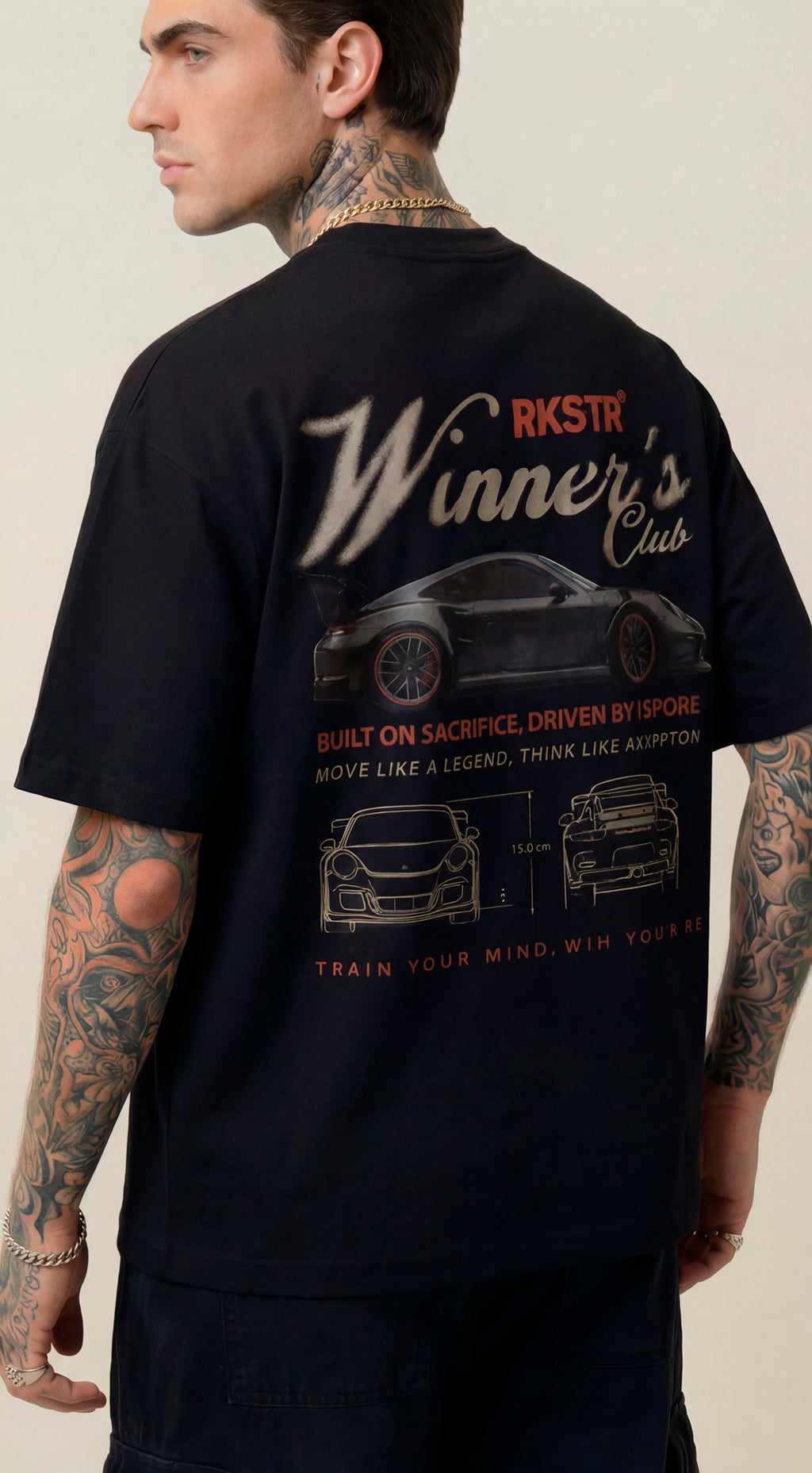 Camiseta Oversized Winners Club Black