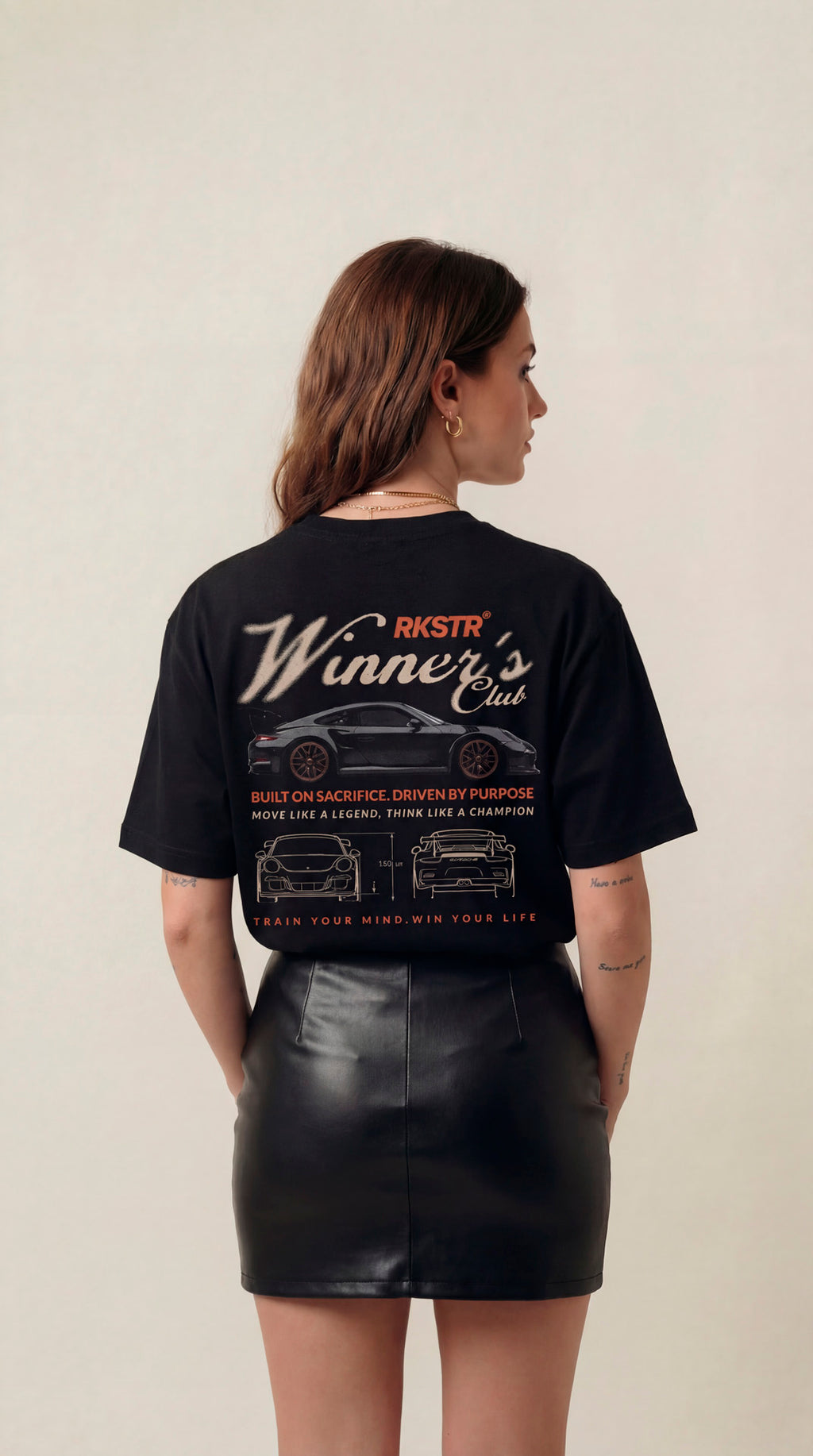 Camiseta Oversized Winners Club Black