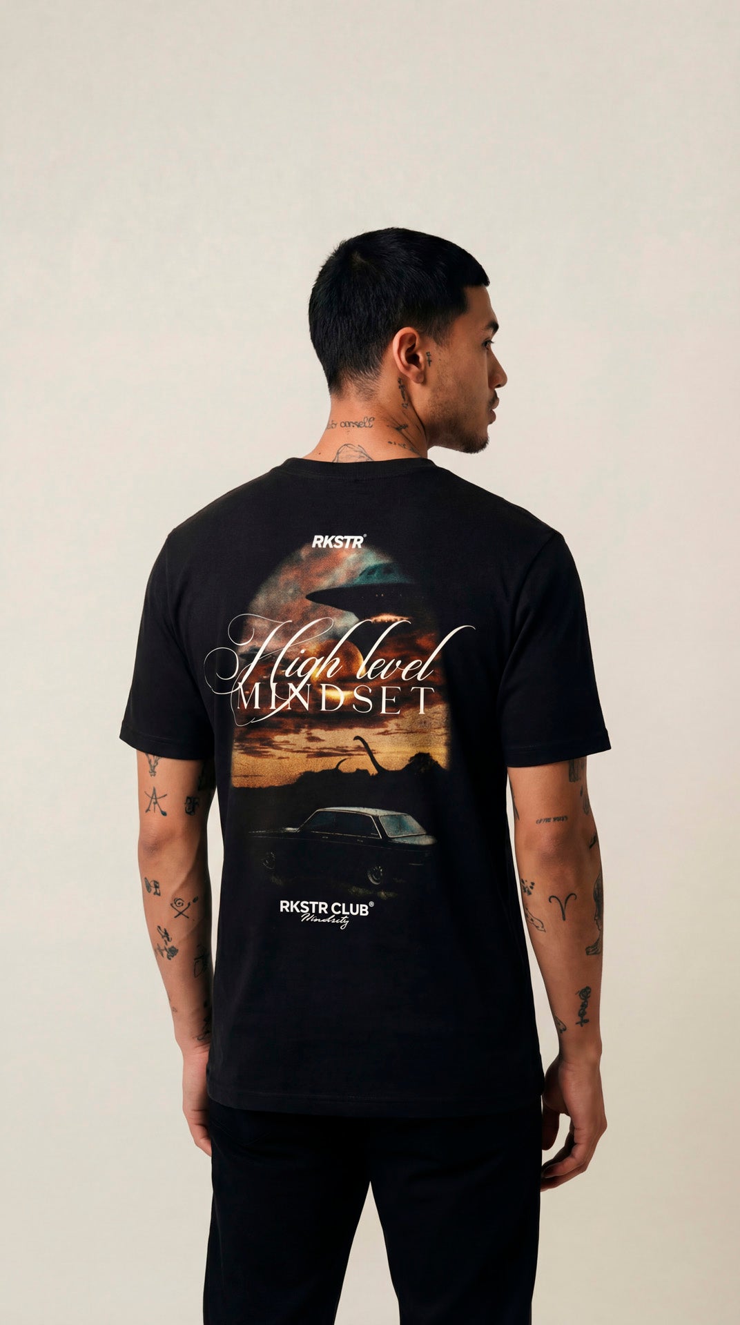 Camiseta Regular Fit High Level Mindset Black