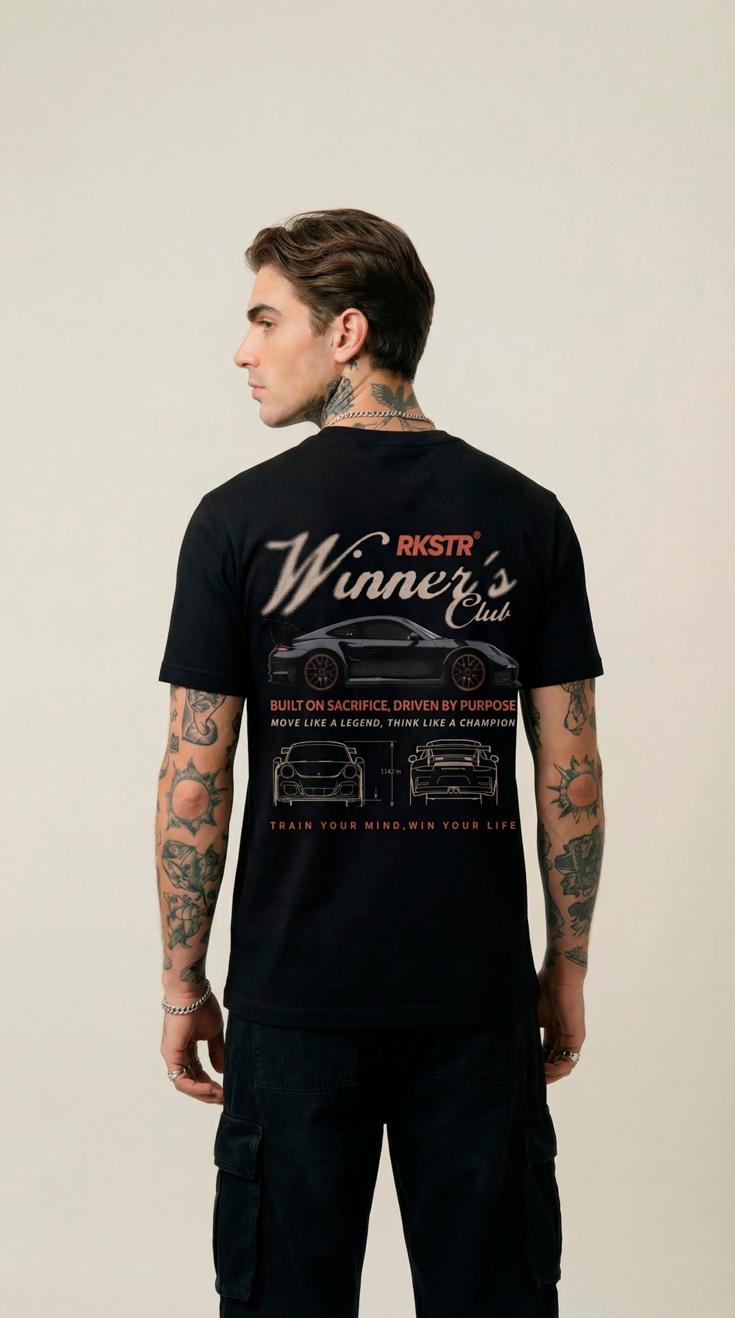 Camiseta Regular Fit Winners Club Black