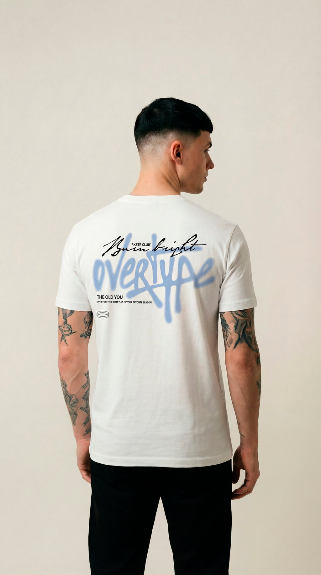 Camiseta Regular Fit Overtype The Old You White