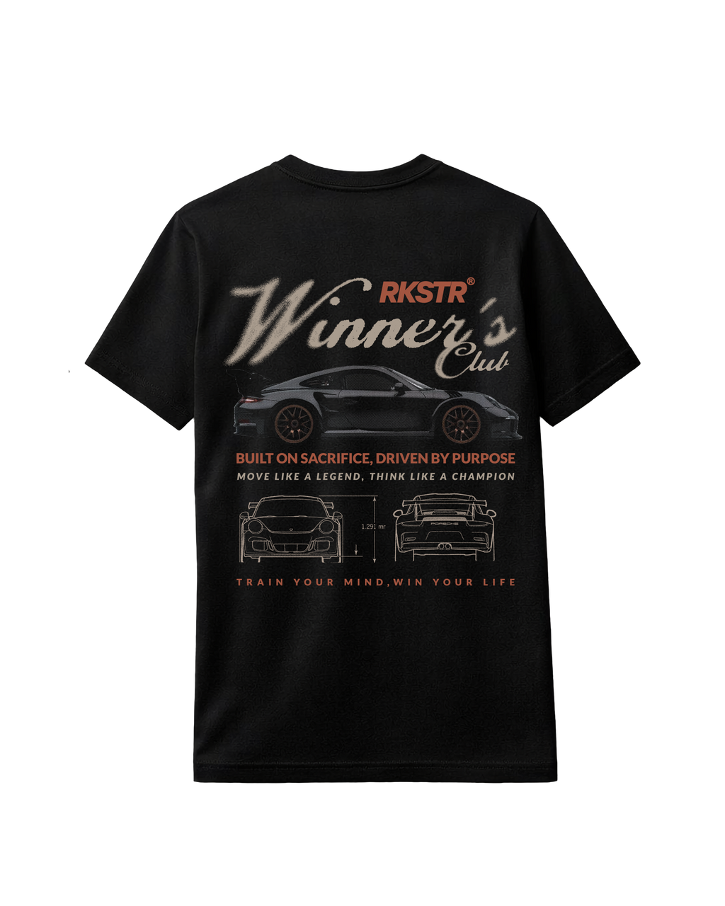Camiseta Regular Fit Winners Club Black