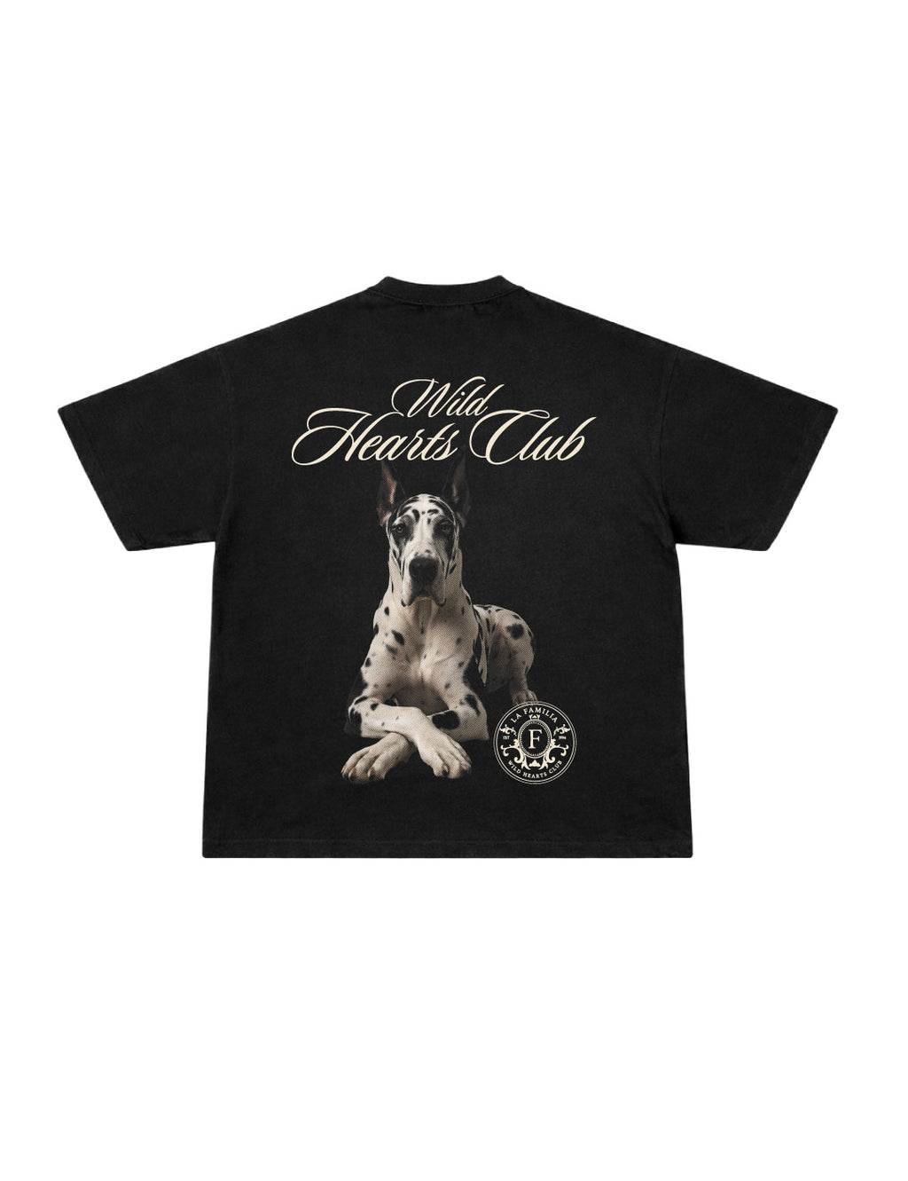 Camiseta Oversized Wild Hearts Black