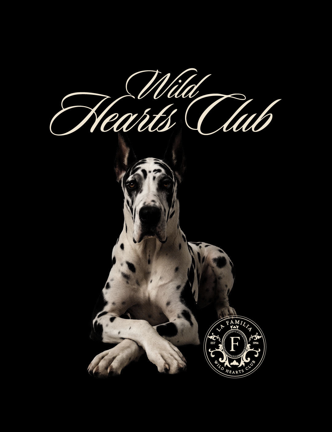 Camiseta Oversized Wild Hearts Black