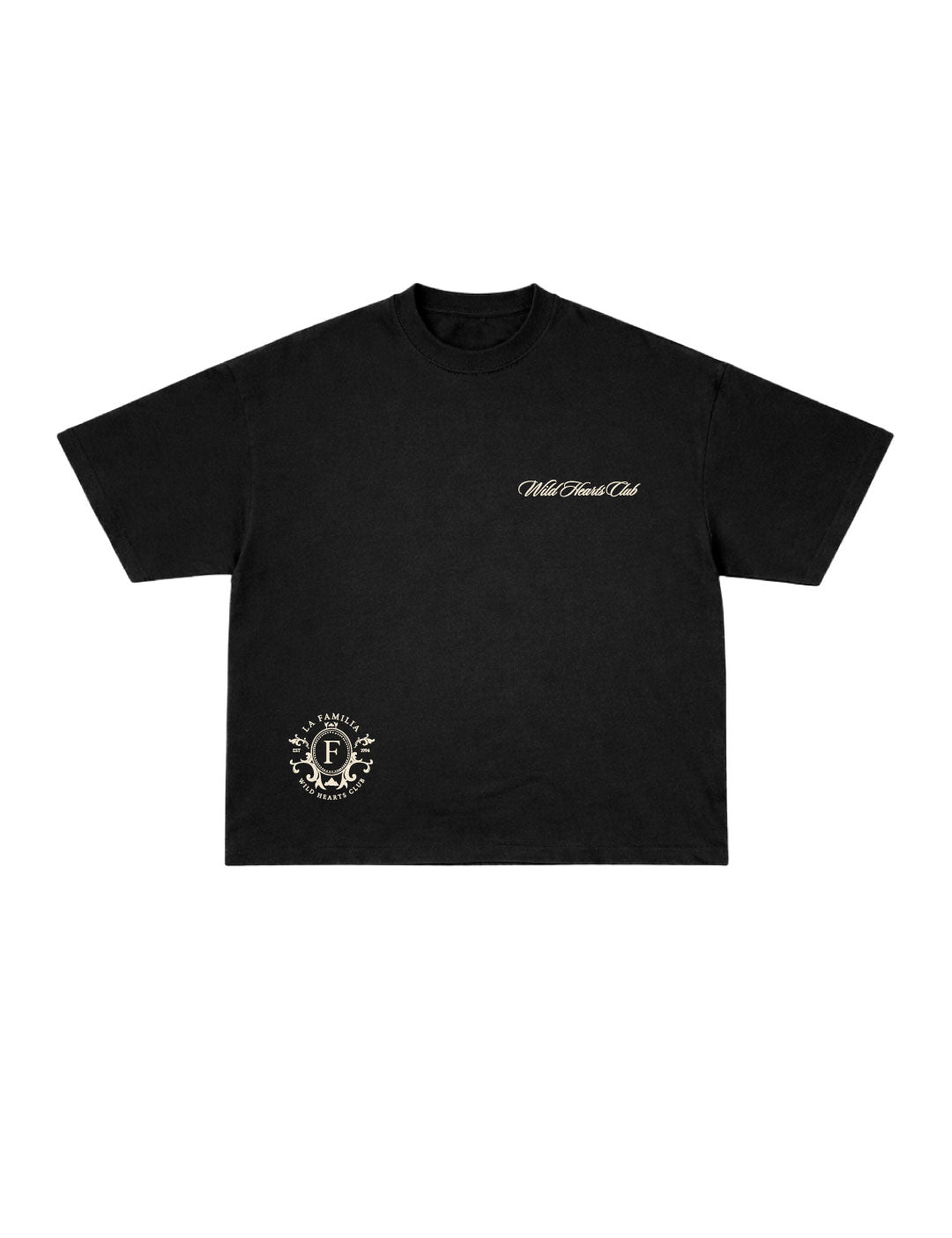 Camiseta Oversized Wild Hearts Black